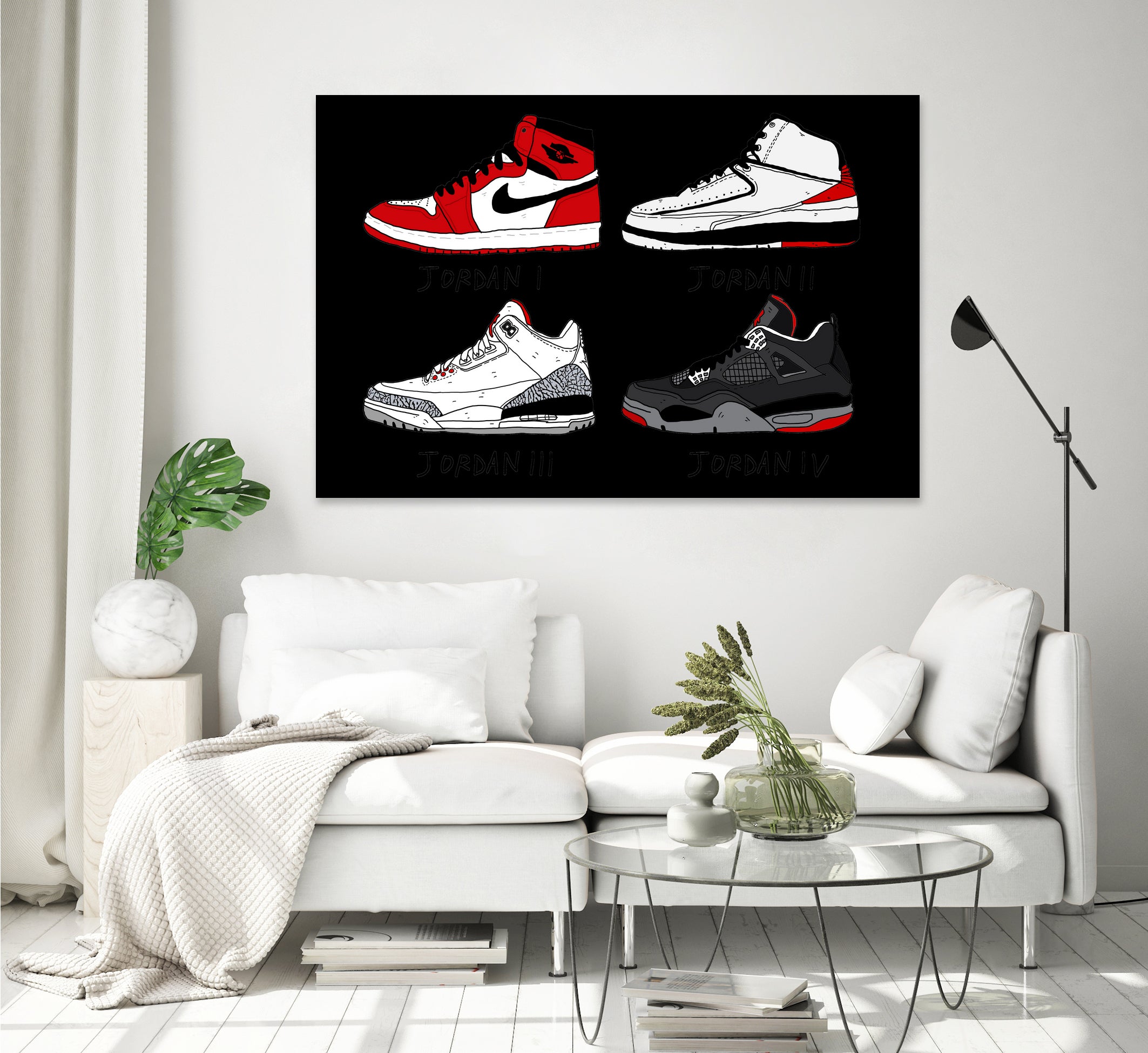 Jordans 84-89 by Nick Cocozza on GIANT ART - white photo illustration