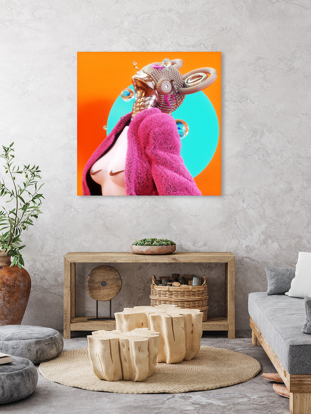 BOTYOUNG by Antoni Tudisco on GIANT ART - pink 3d art