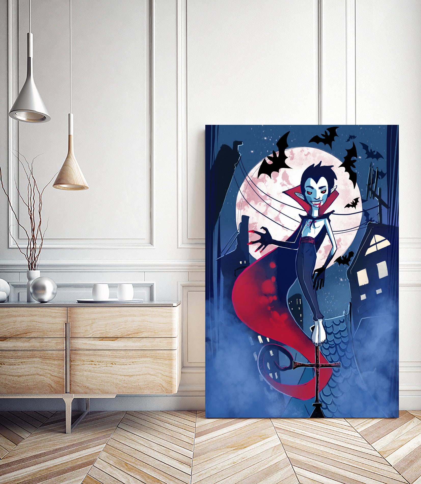 Vampire Blues by Gema Moratilla on GIANT ART - blue digital painting