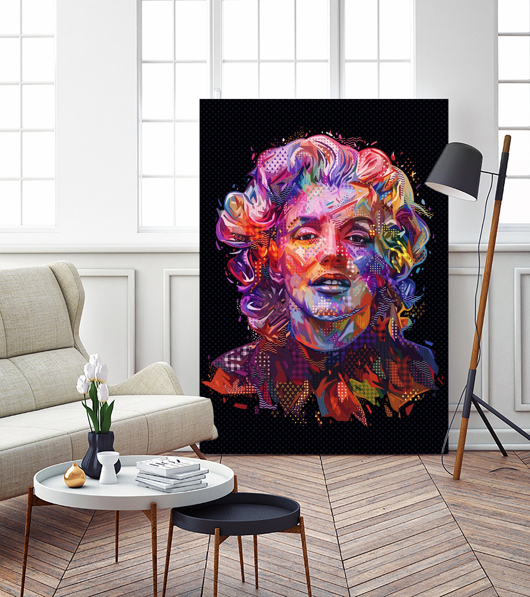 Marilyn 2018 by Alessandro Pautasso on GIANT ART - black digital painting