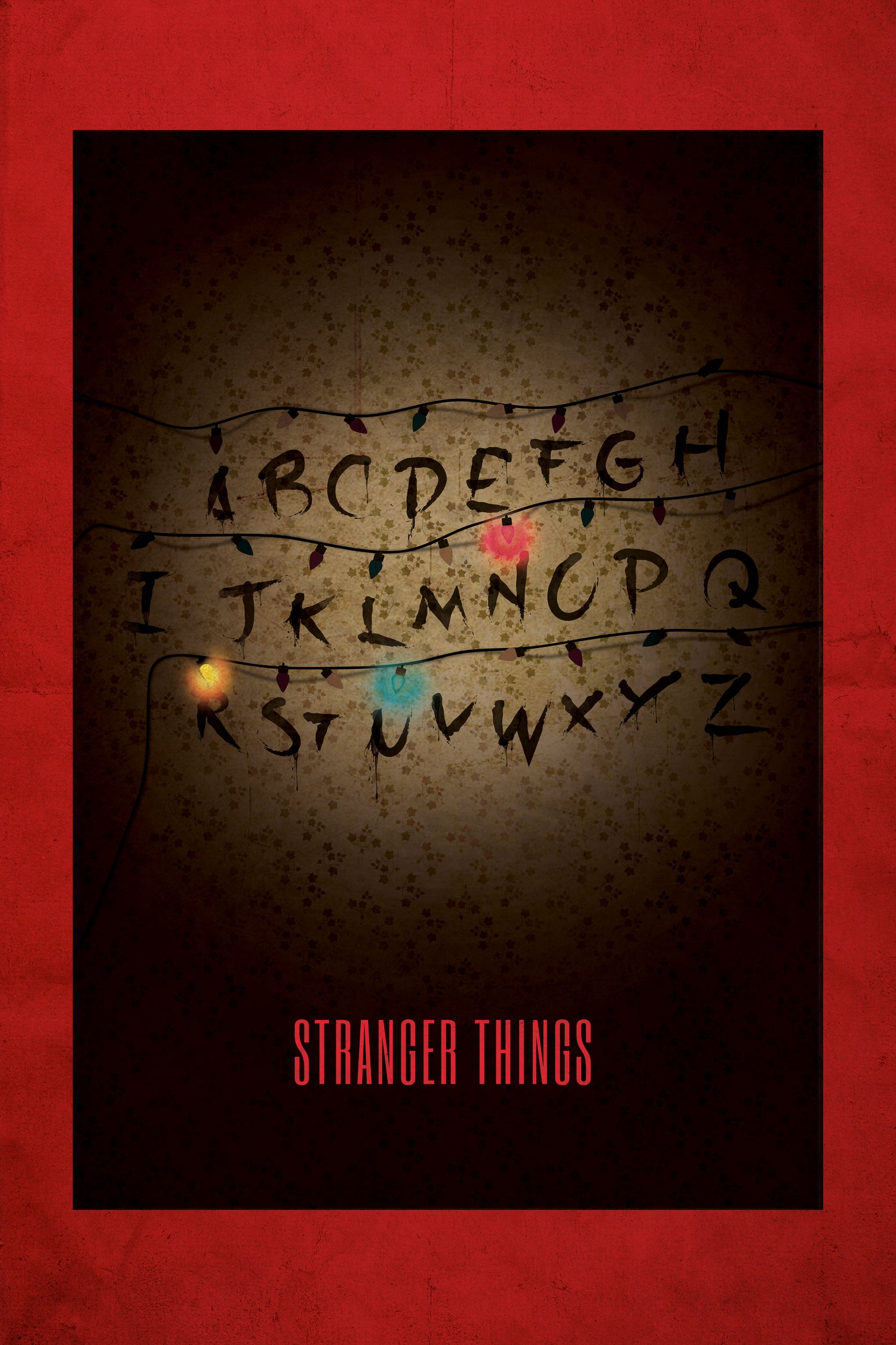 STRANGER THINGS Alternative Poster by Simona Merlini on GIANT ART - brown digital painting