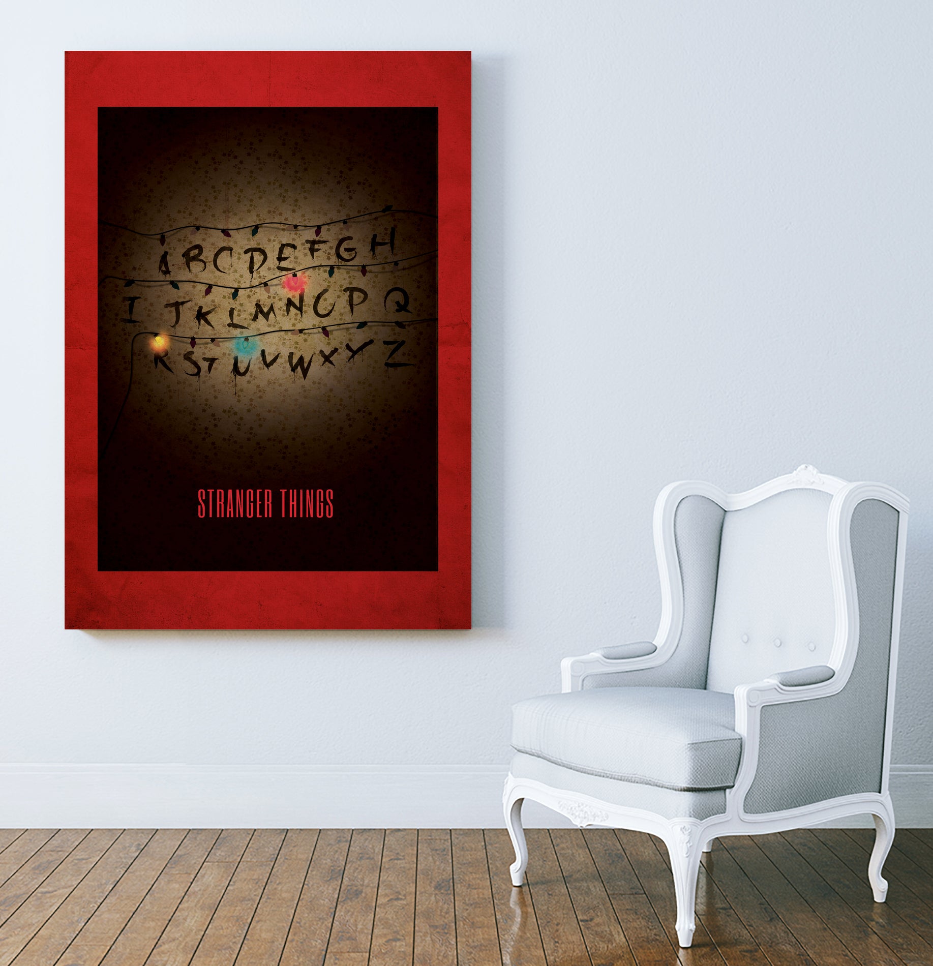 STRANGER THINGS Alternative Poster by Simona Merlini on GIANT ART - brown digital painting