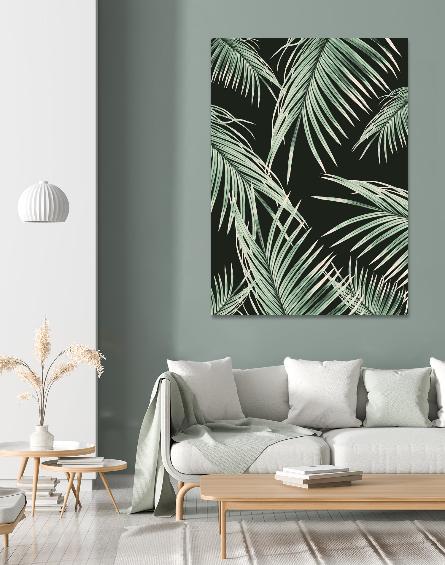 Green Palm Leaves Dream #1 by Anita & Bella Jantz on GIANT ART - green photo illustration