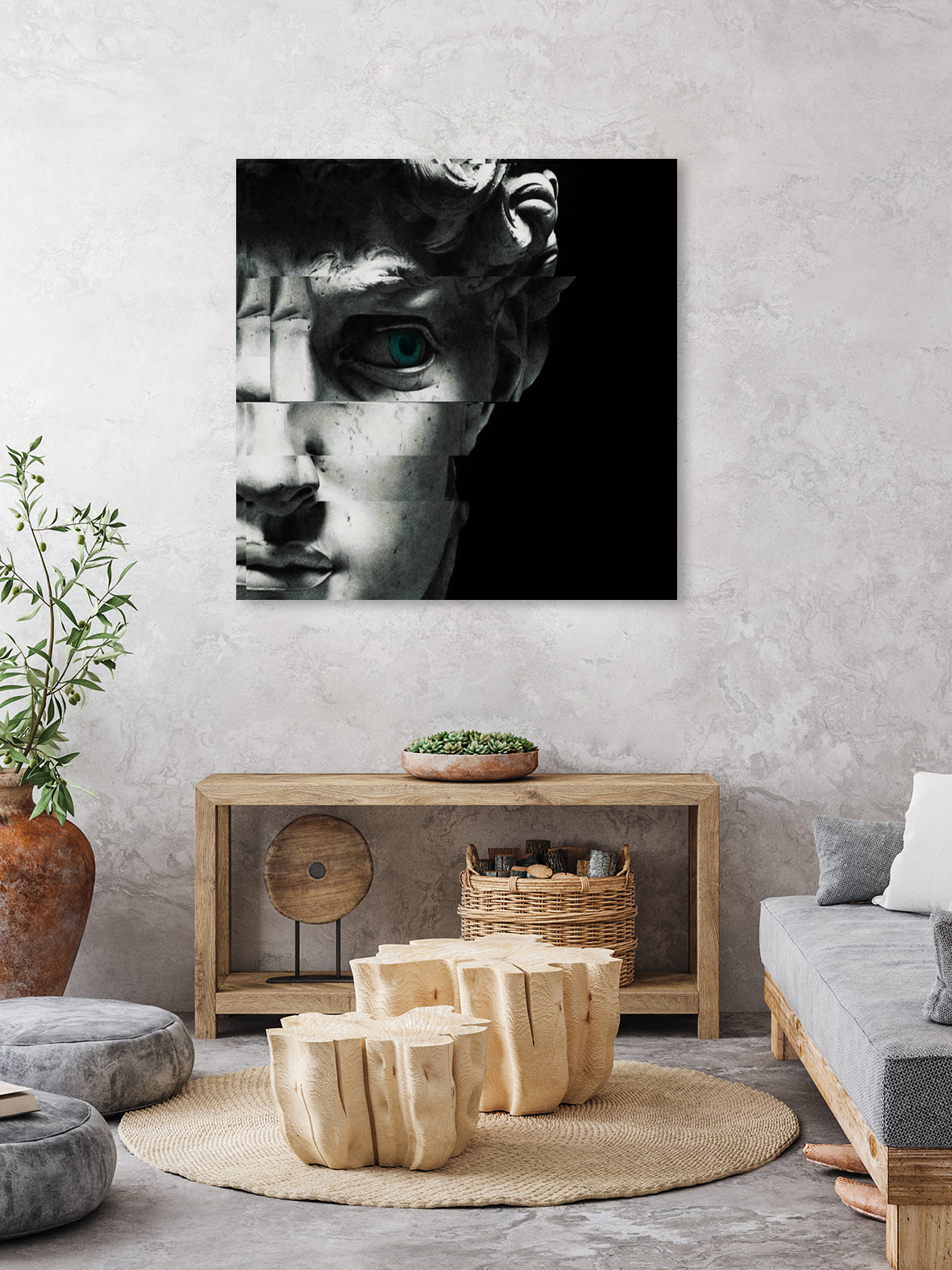 David's eye by Menelaos Trompoukis on GIANT ART - black digital painting