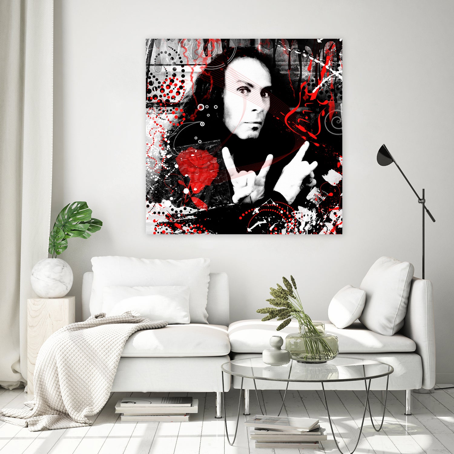 Ronnie James Dio by DARIA GRACHEVA on GIANT ART - black digital painting
