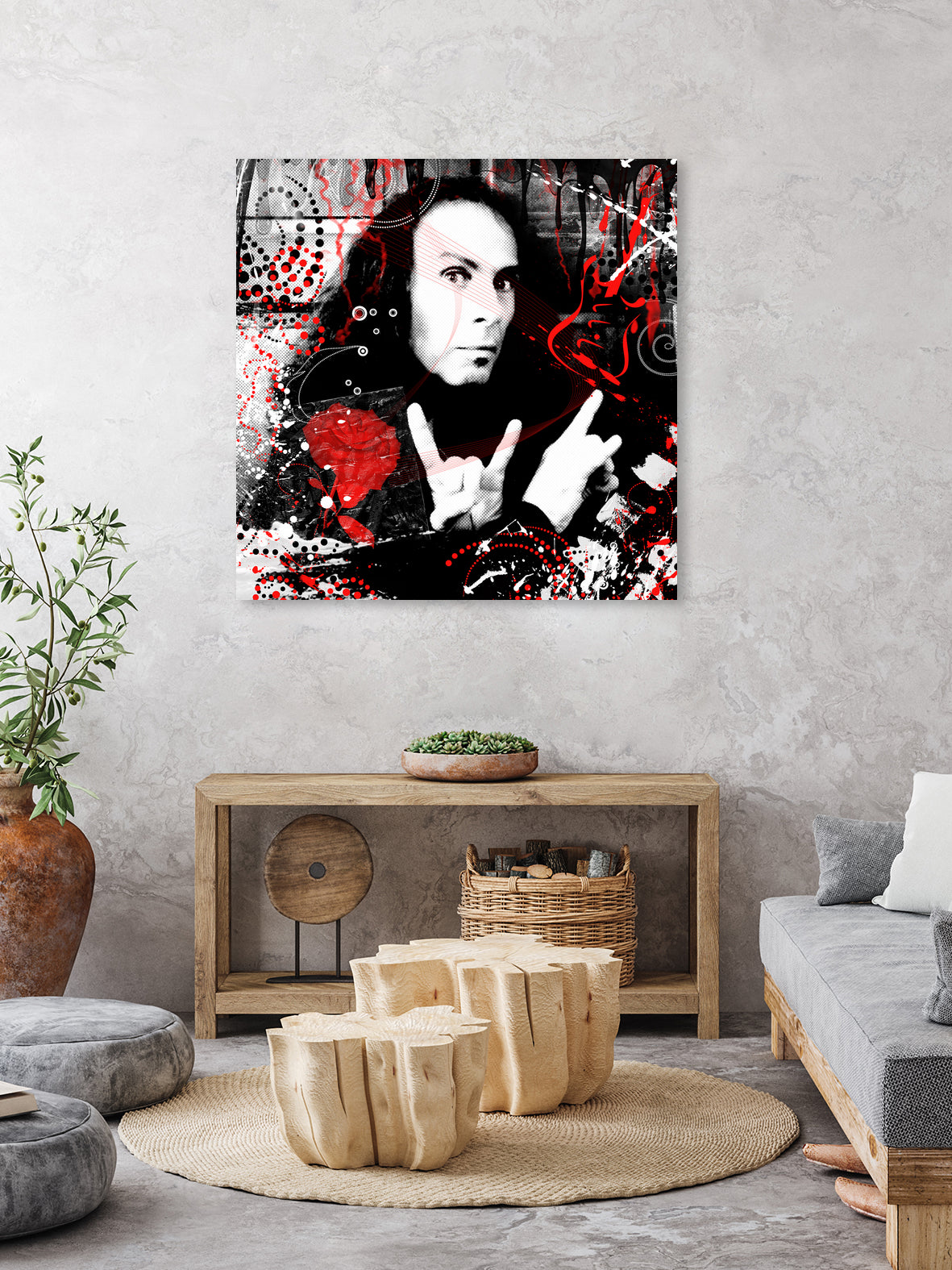 Ronnie James Dio by DARIA GRACHEVA on GIANT ART - black digital painting