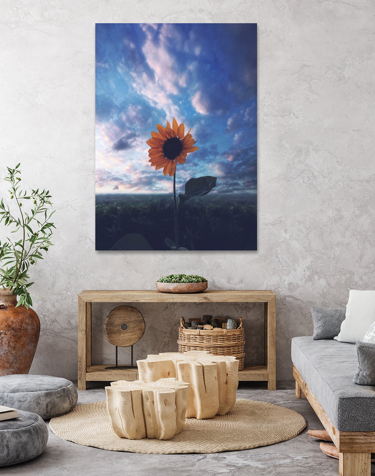 Positivity by Hussam Eissa on GIANT ART - blue digital drawing