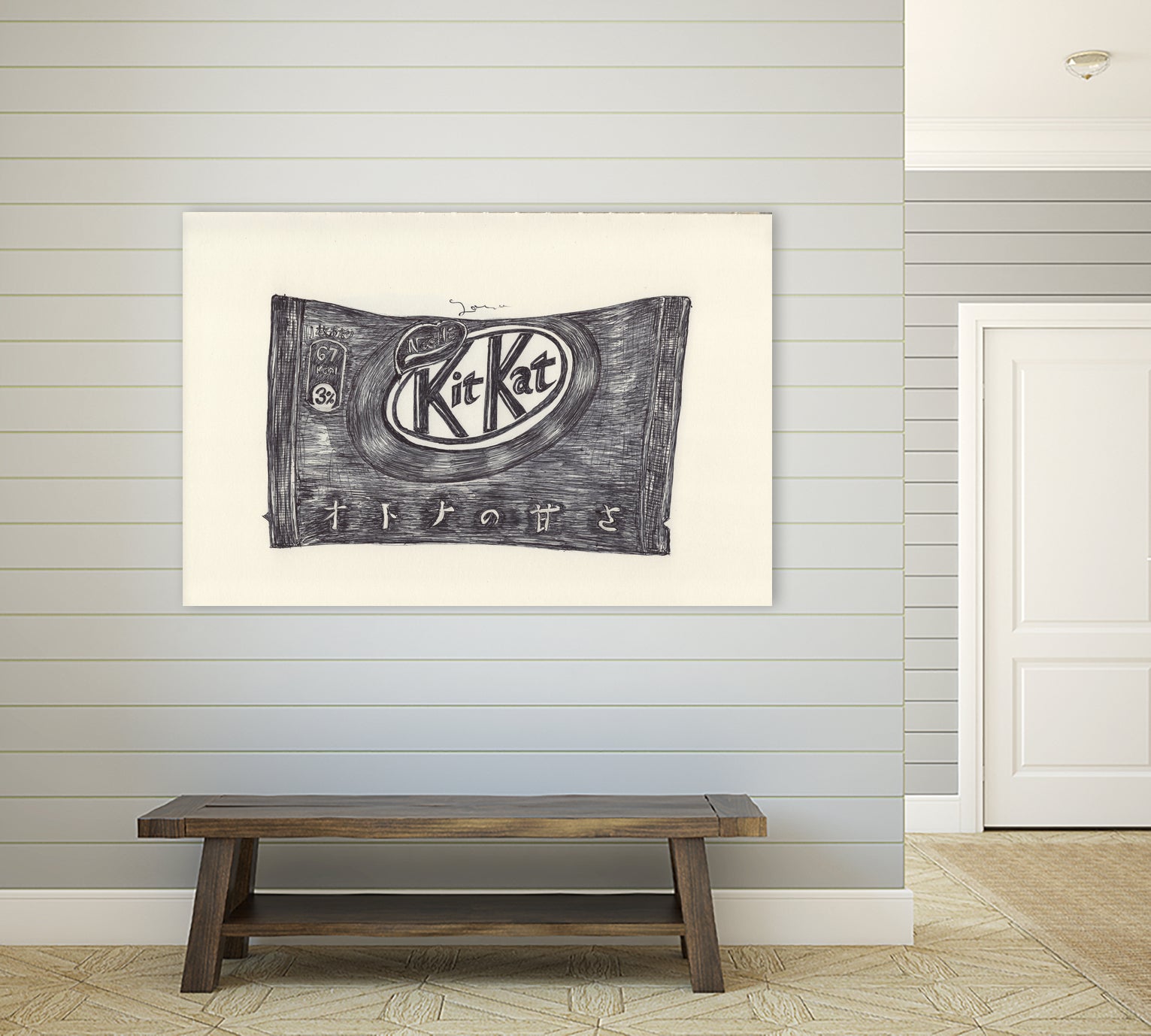 JAPAN 1 by Ballpointpen Illustrator on GIANT ART - white mixed media