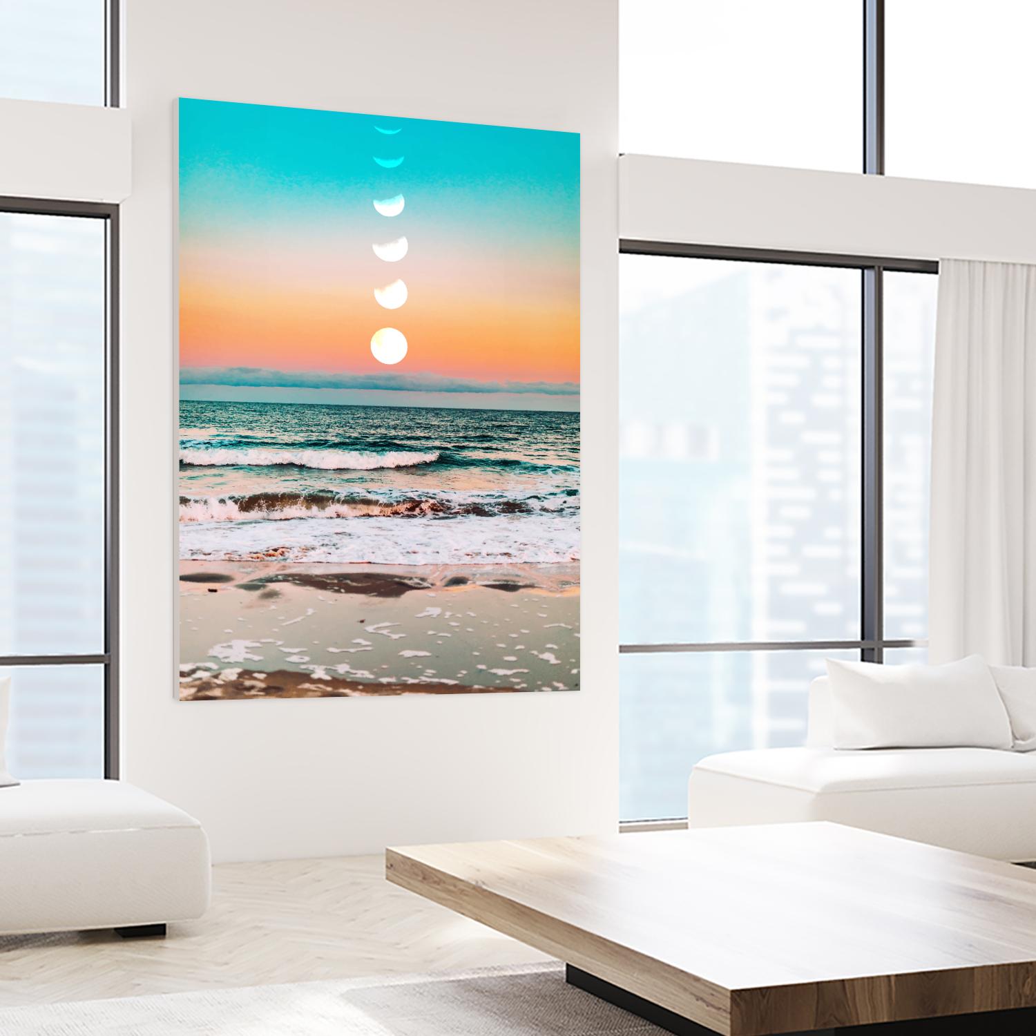 Beach Moon by 83 Oranges on GIANT ART - orange digital beach