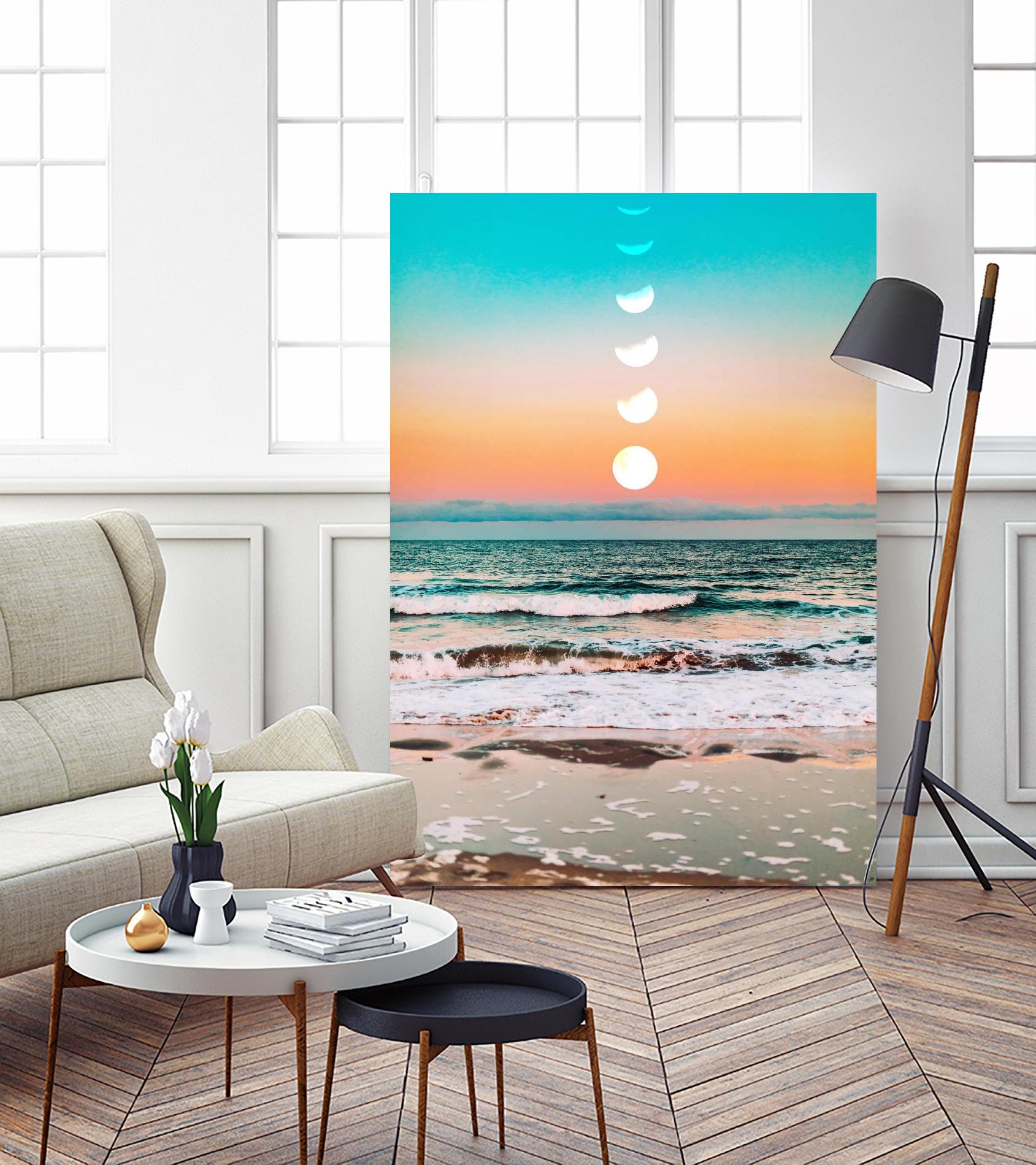 Beach Moon by 83 Oranges on GIANT ART - orange digital beach