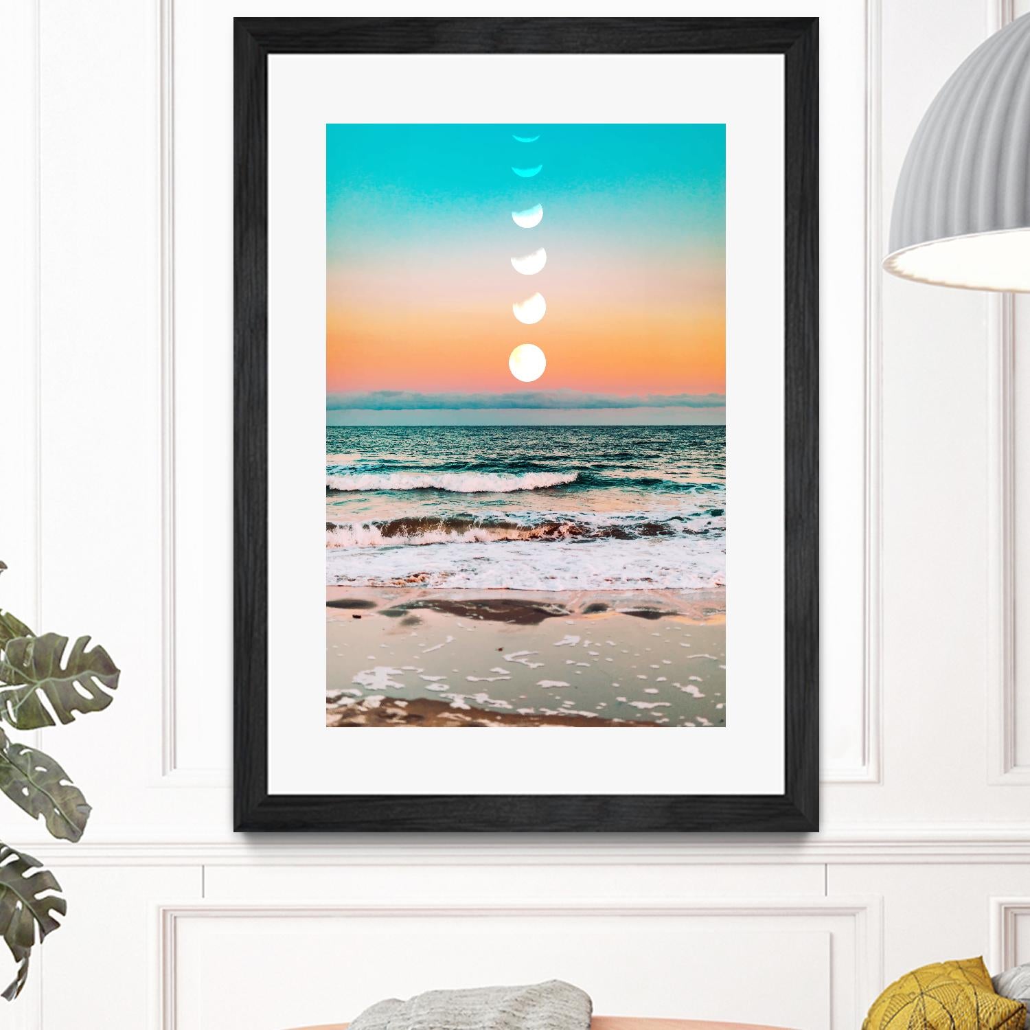 Beach Moon by 83 Oranges on GIANT ART - orange digital beach