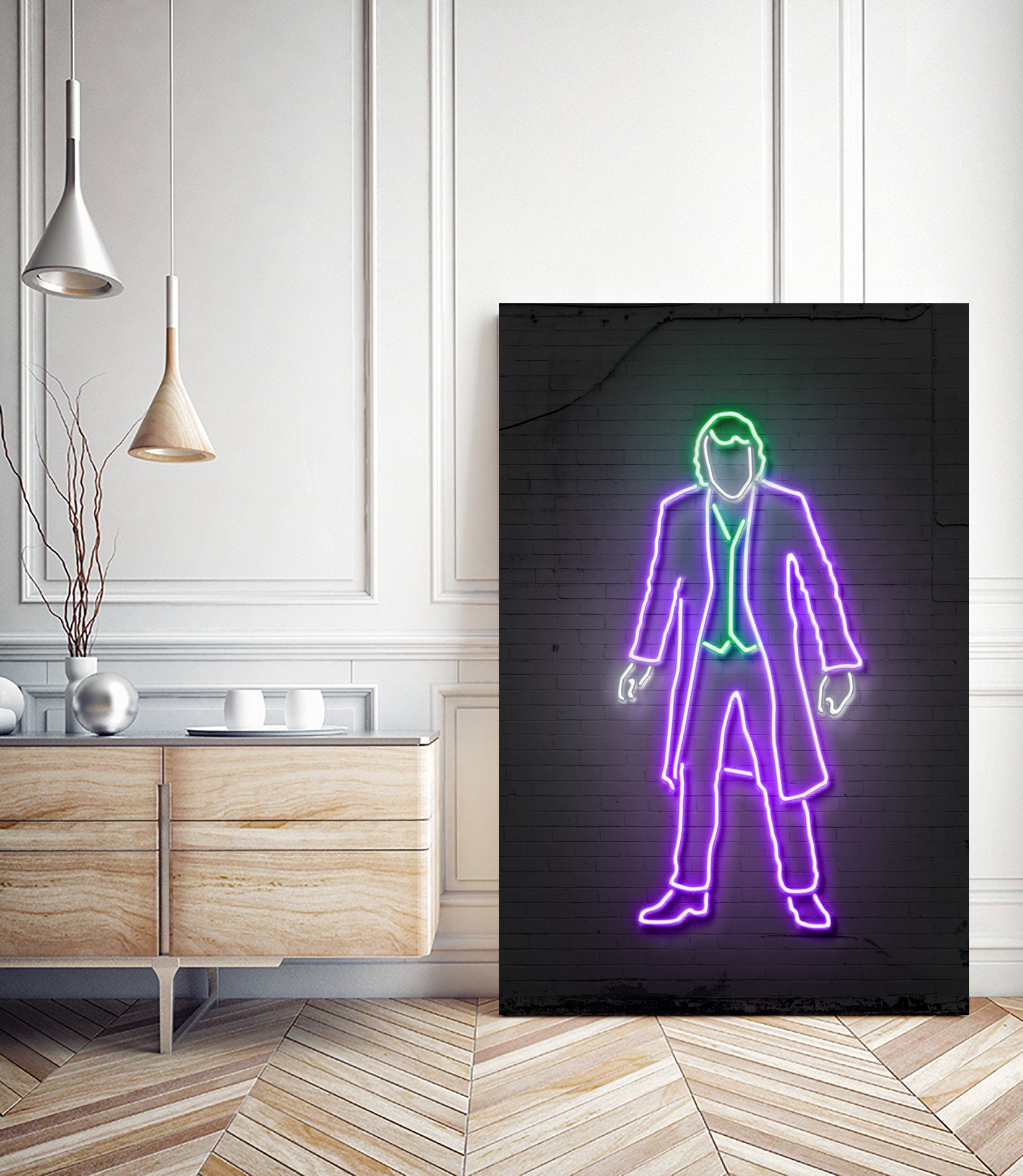 Joker neon by Octavian Mielu on GIANT ART