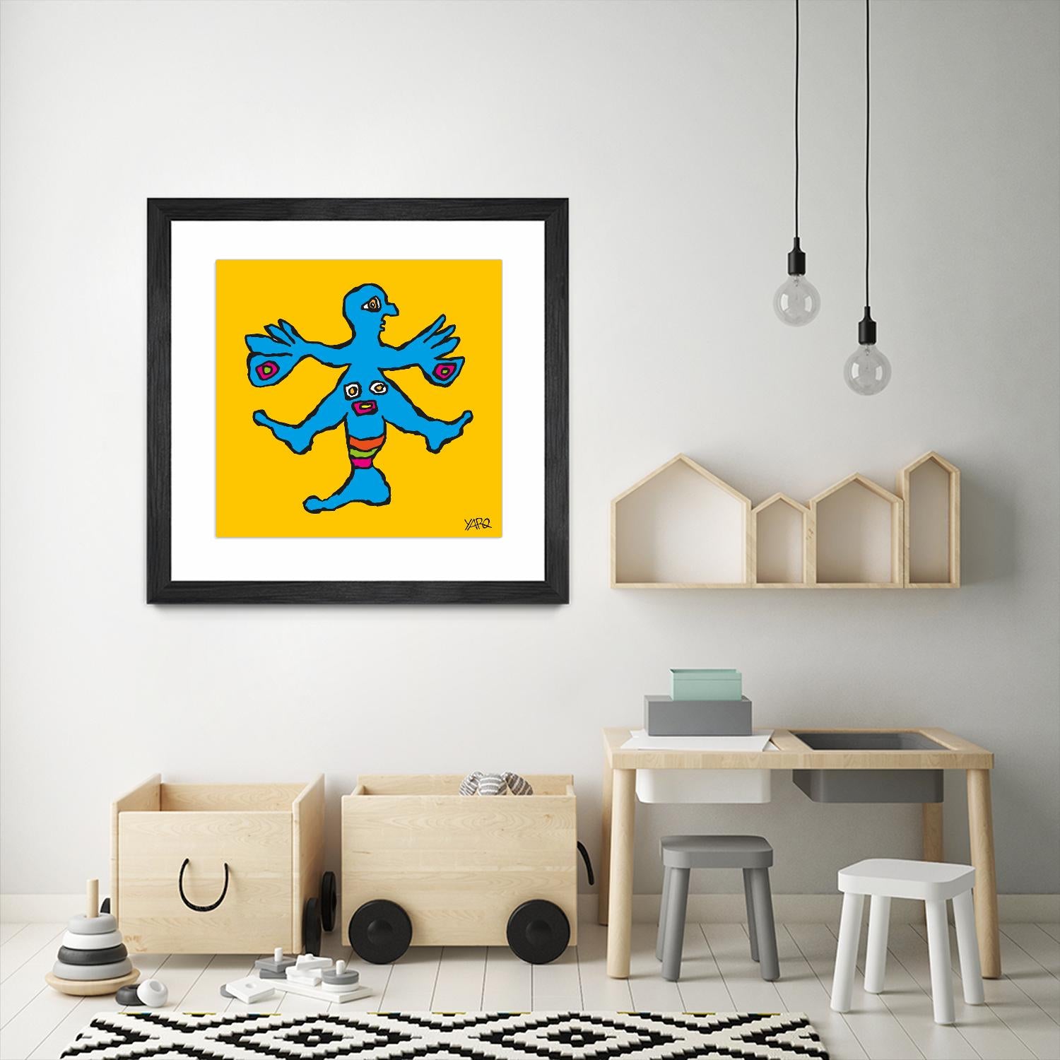 Butterfly Totem by Yaro on GIANT ART - blue art for kids