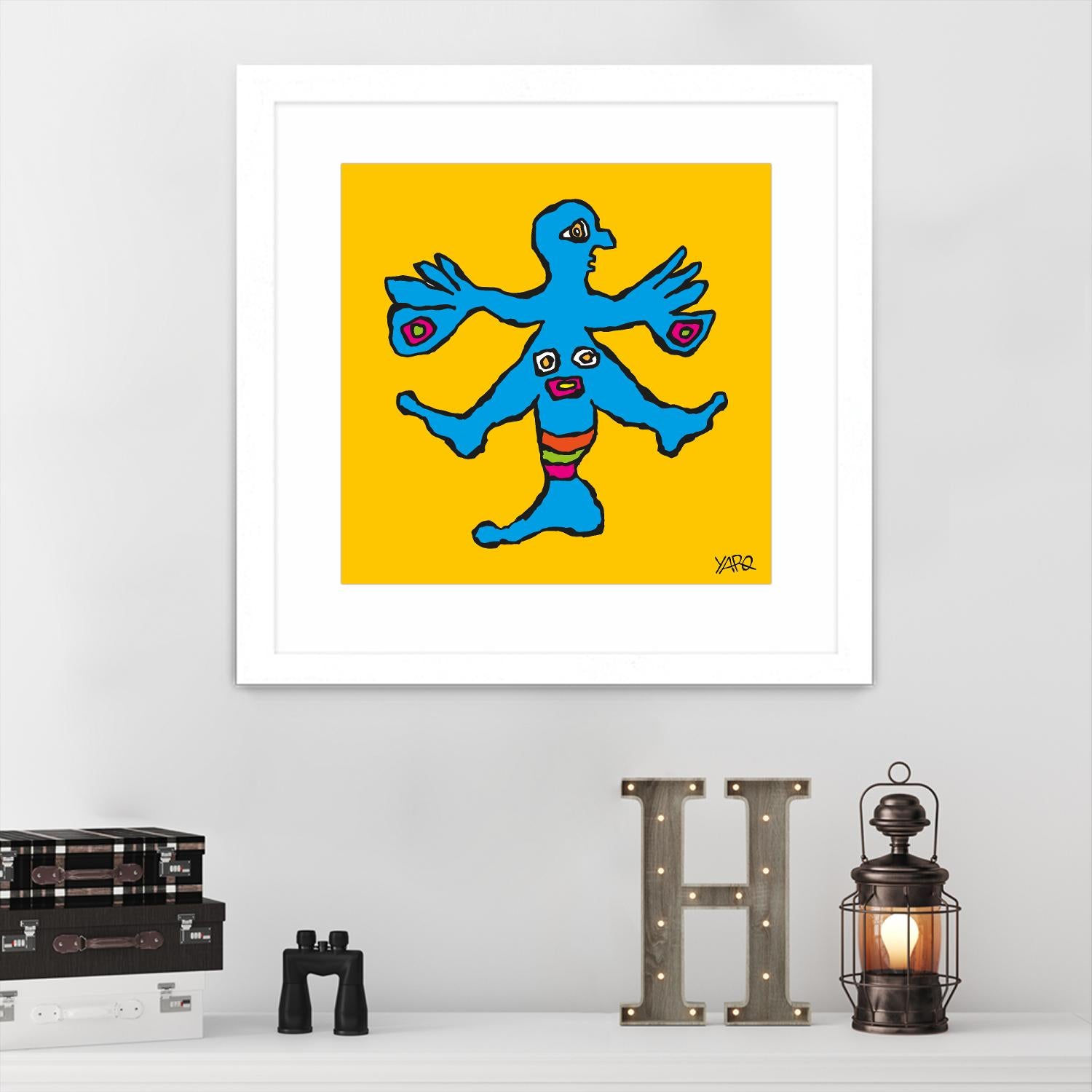Butterfly Totem by Yaro on GIANT ART - blue art for kids