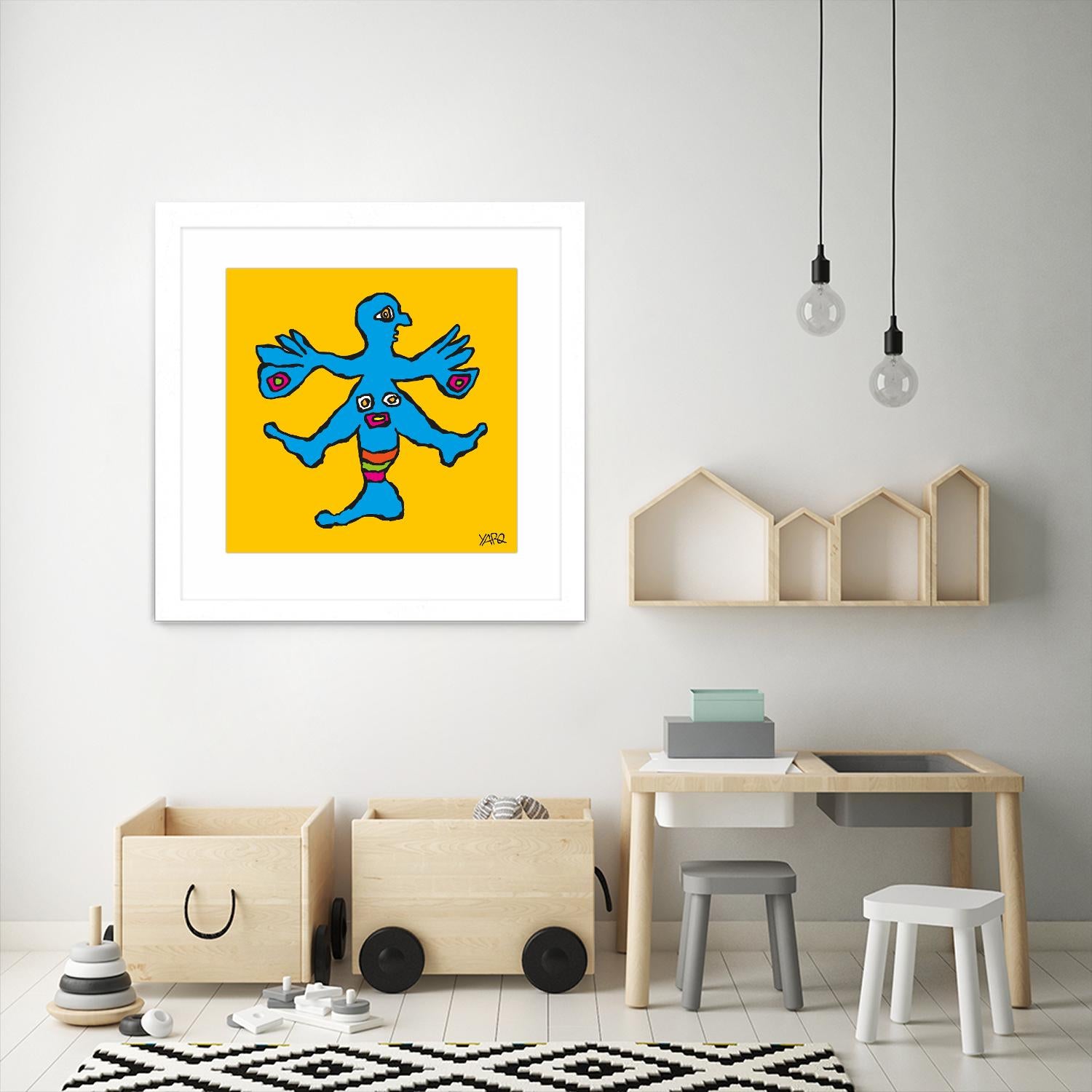 Butterfly Totem by Yaro on GIANT ART - blue art for kids