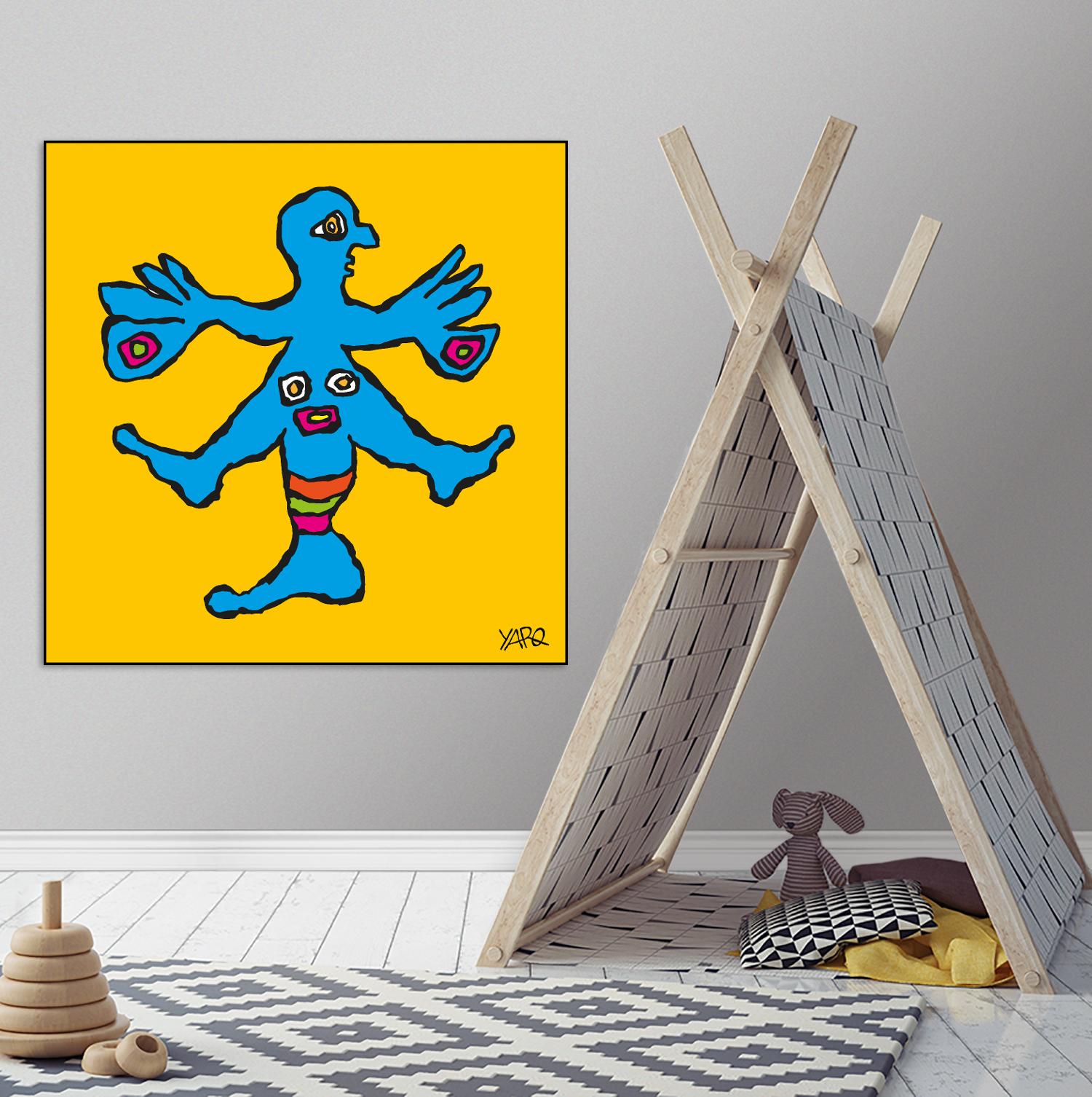Butterfly Totem by Yaro on GIANT ART - blue art for kids