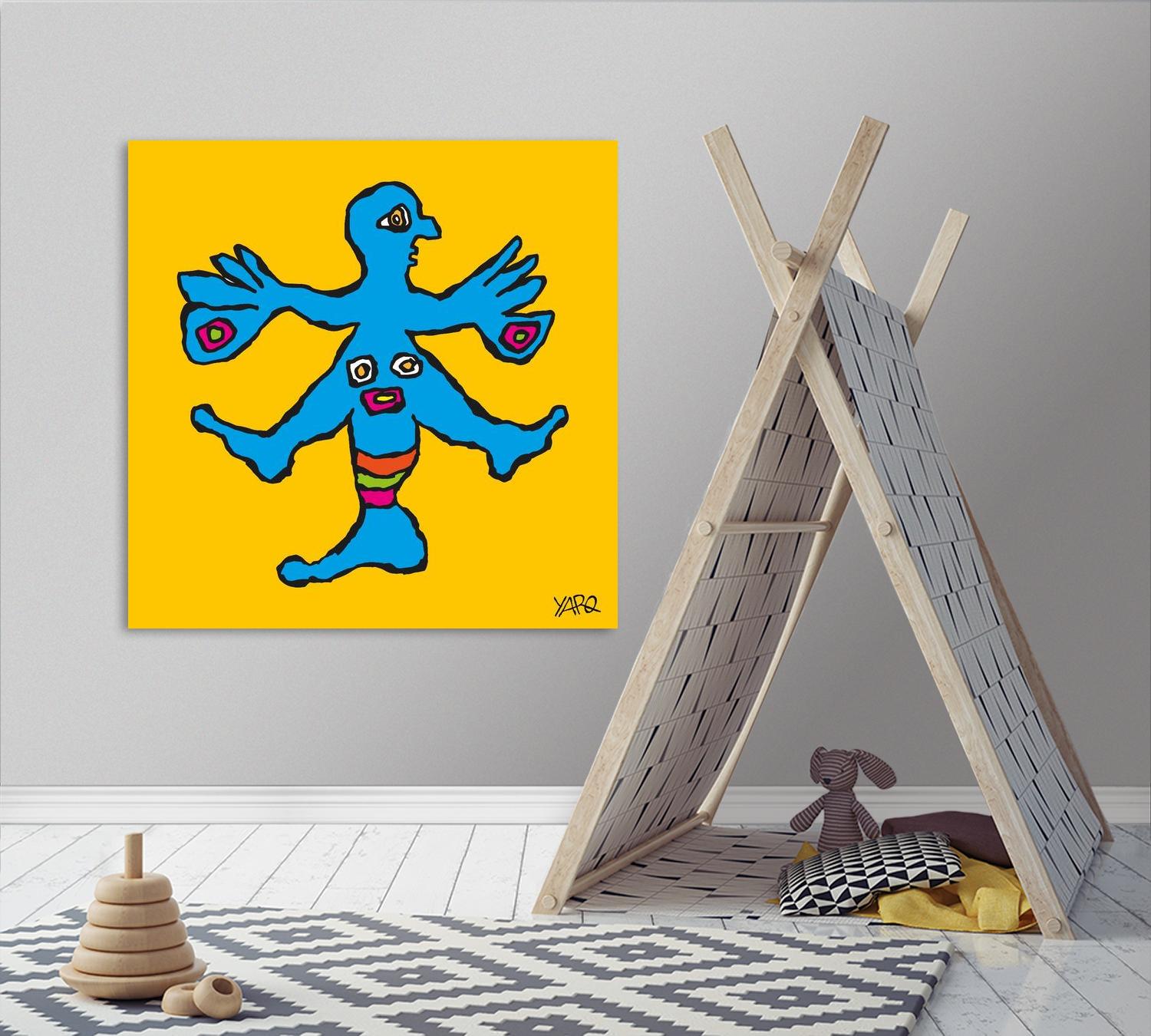 Butterfly Totem by Yaro on GIANT ART - blue art for kids