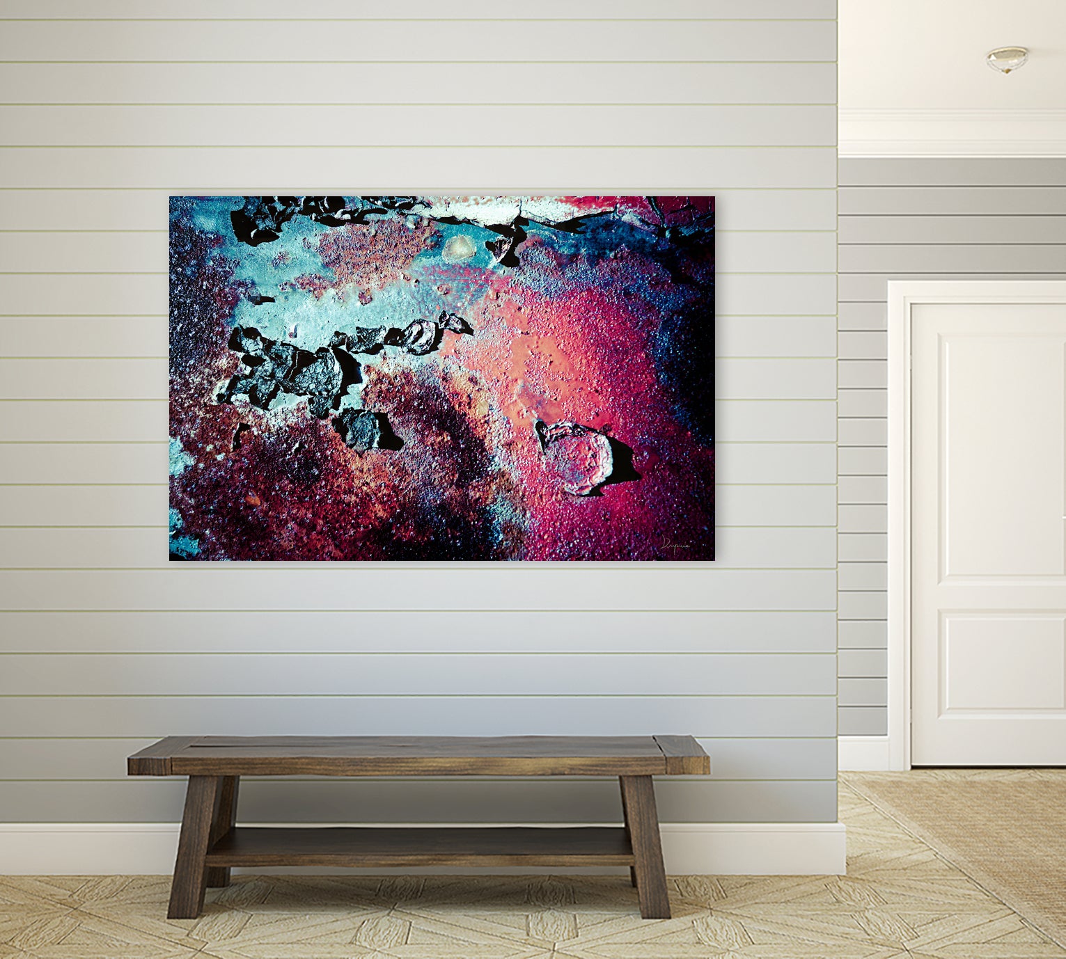 Purple Rust Up Close III by Jean Francois Dupuis  on GIANT ART - red abstract