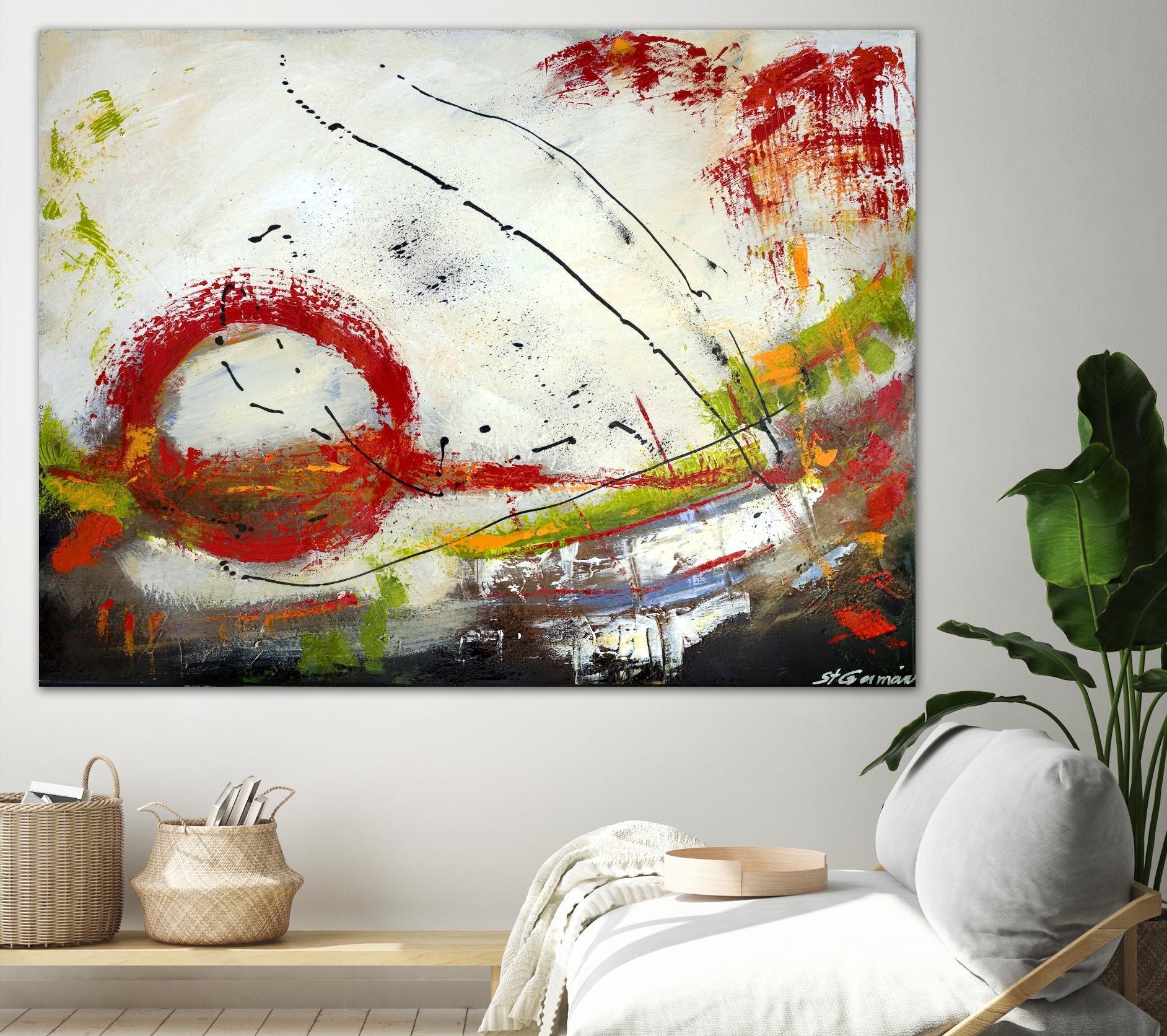Intense by Carole St-Germain on GIANT ART - red abstract quebec artists