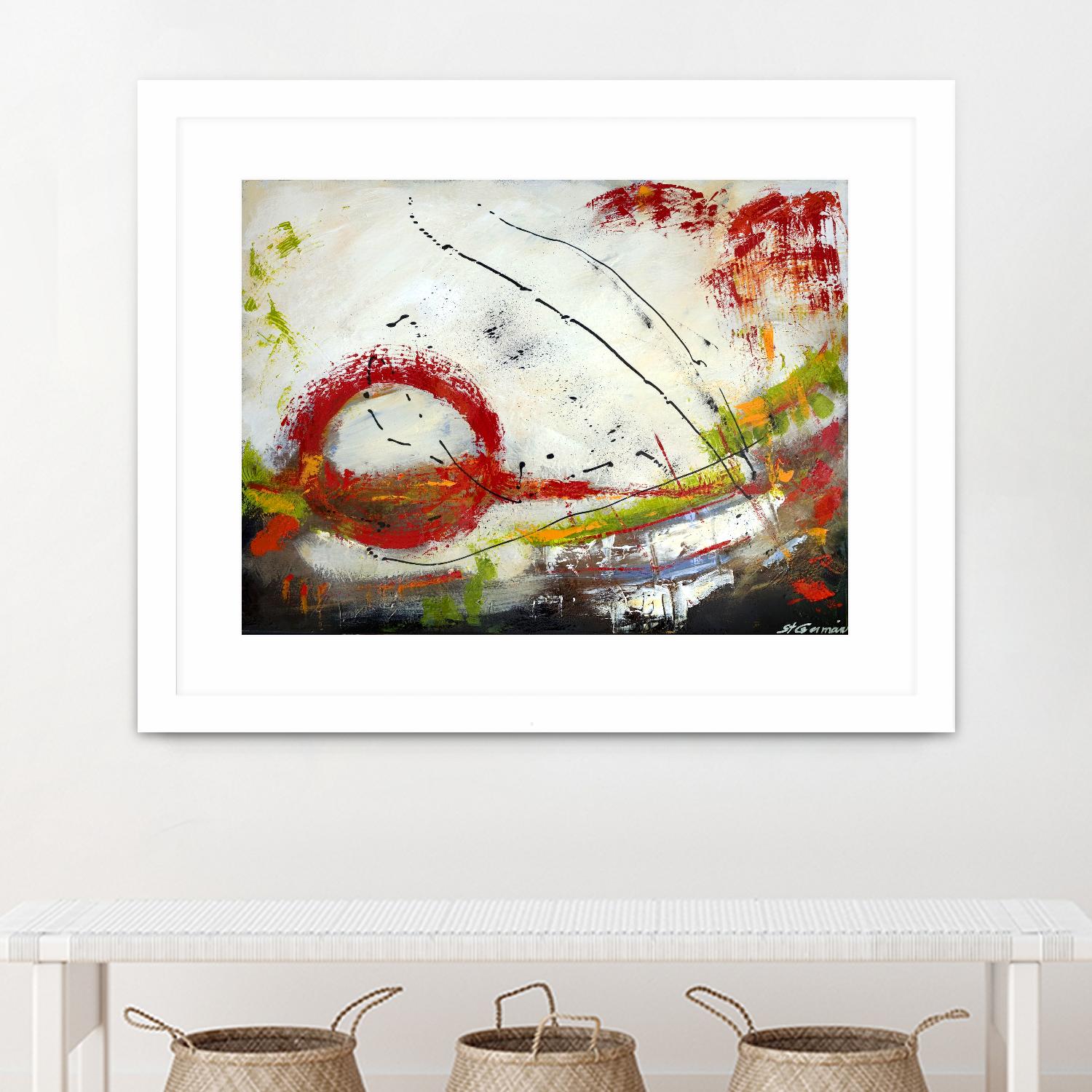 Intense by Carole St-Germain on GIANT ART - red abstract quebec artists