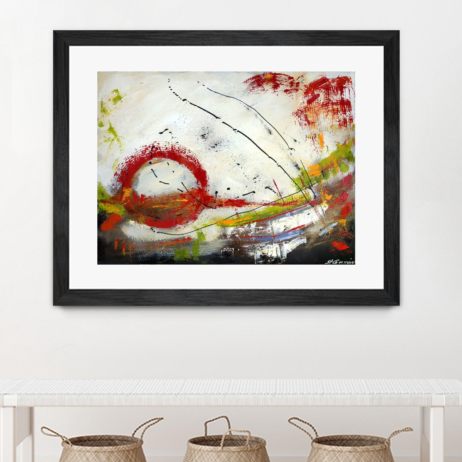 Intense by Carole St-Germain on GIANT ART - red abstract quebec artists