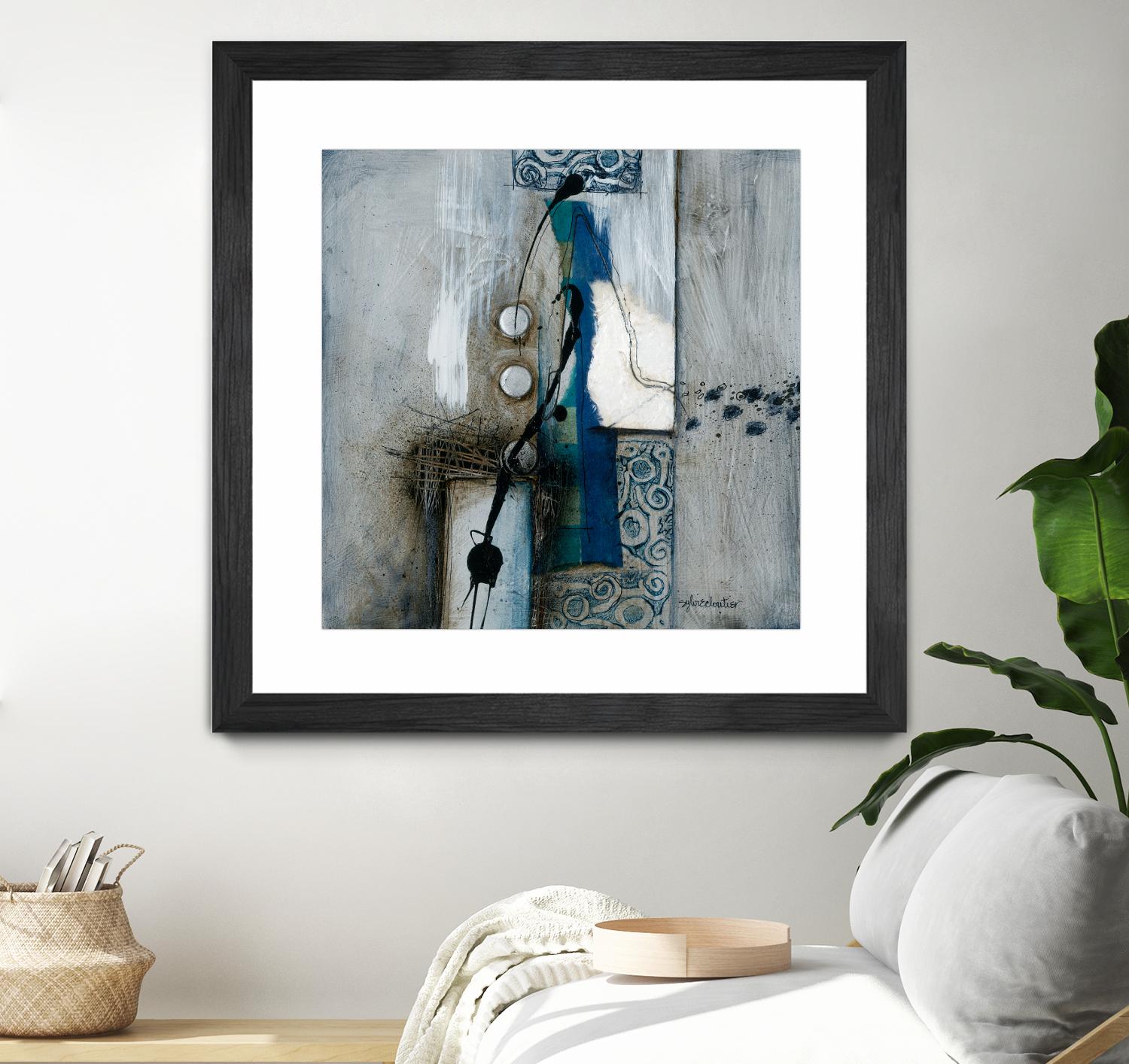 La fonte by Sylvie Cloutier on GIANT ART - blue abstract