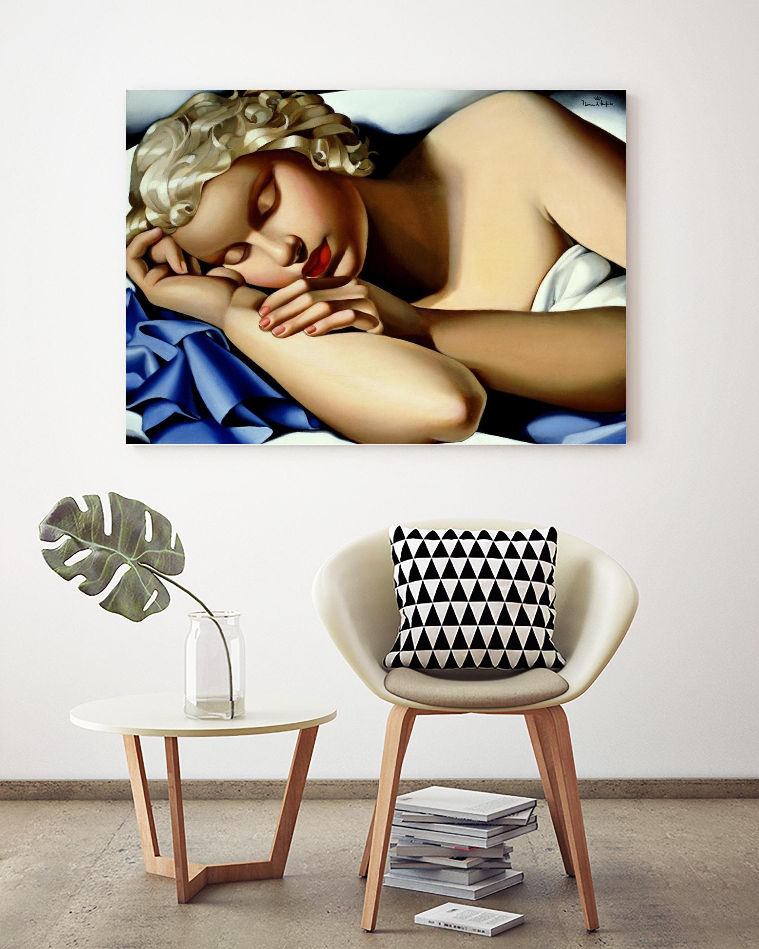 The Sleeping Girl I by Tamara de Lempicka on GIANT ART - blue master