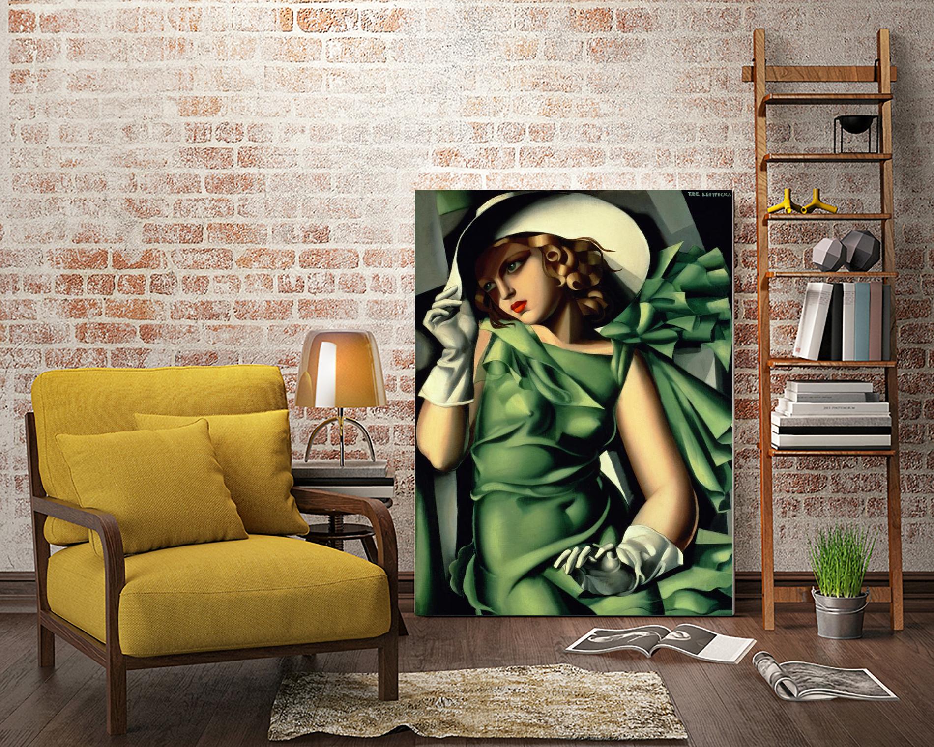 Young Lady with Gloves by Tamara de Lempicka on GIANT ART - beige master