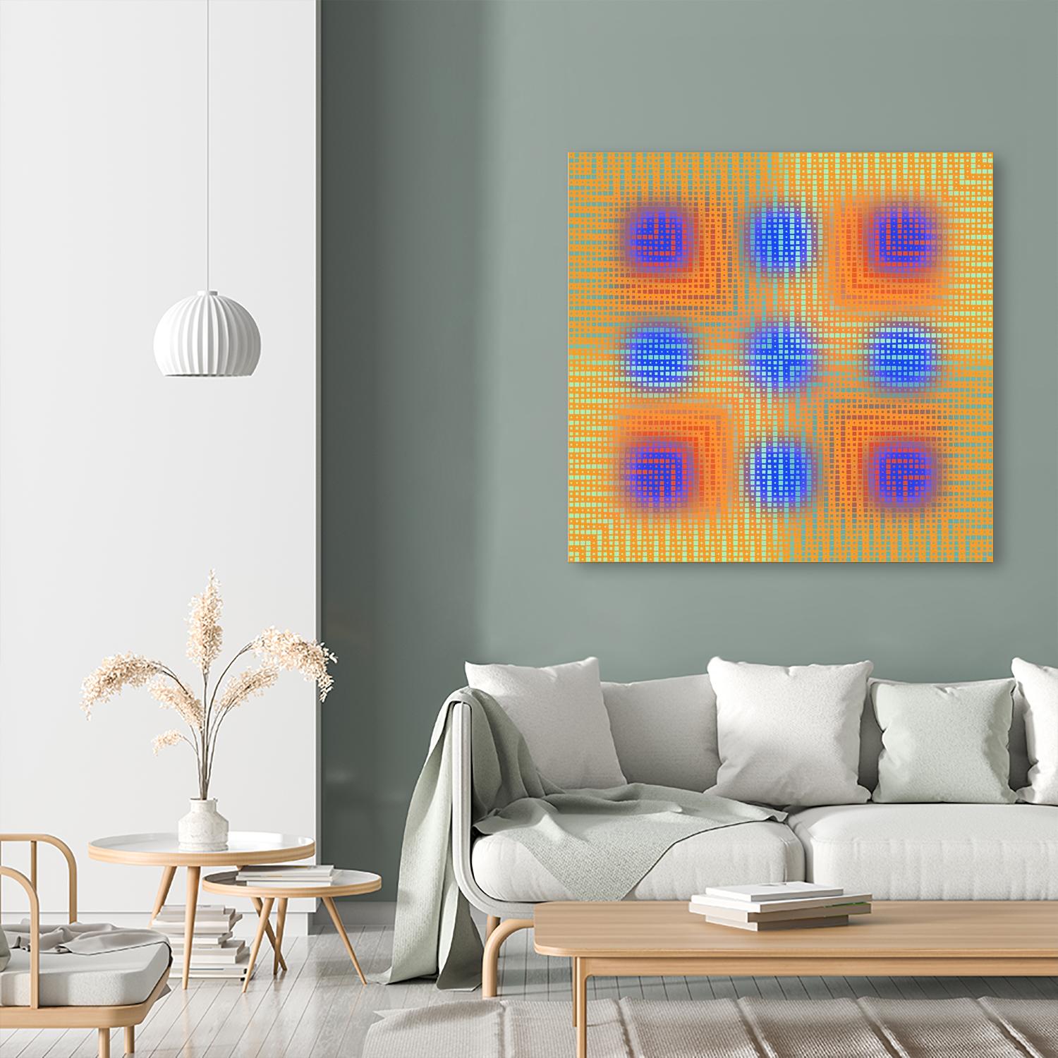 Pi_Dot_Pi_1-4_1 by Xosé Salgado on GIANT ART - orange digital vibration