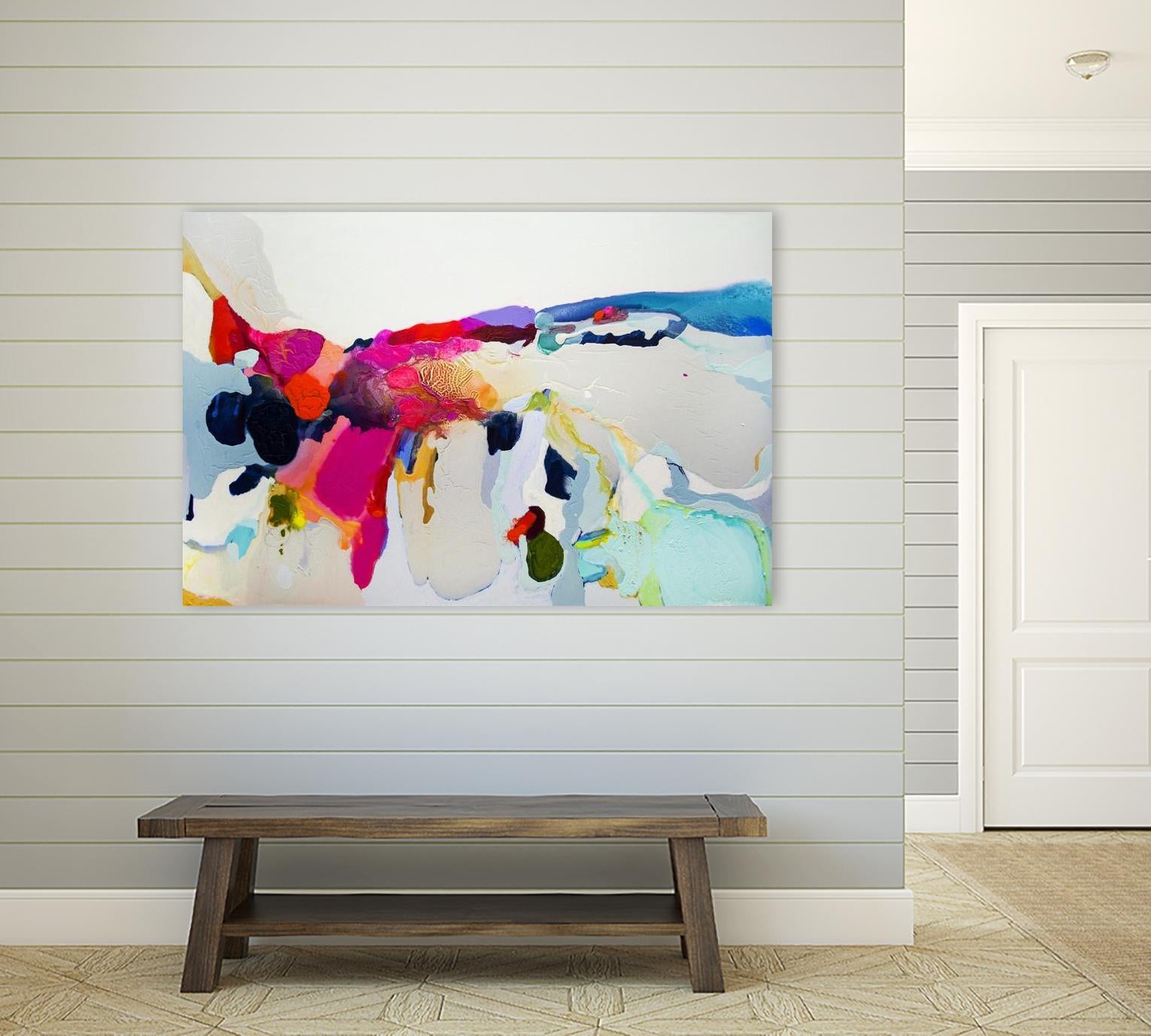 Reach in out by Claire Desjardins on GIANT ART - red abstract artistes du québec