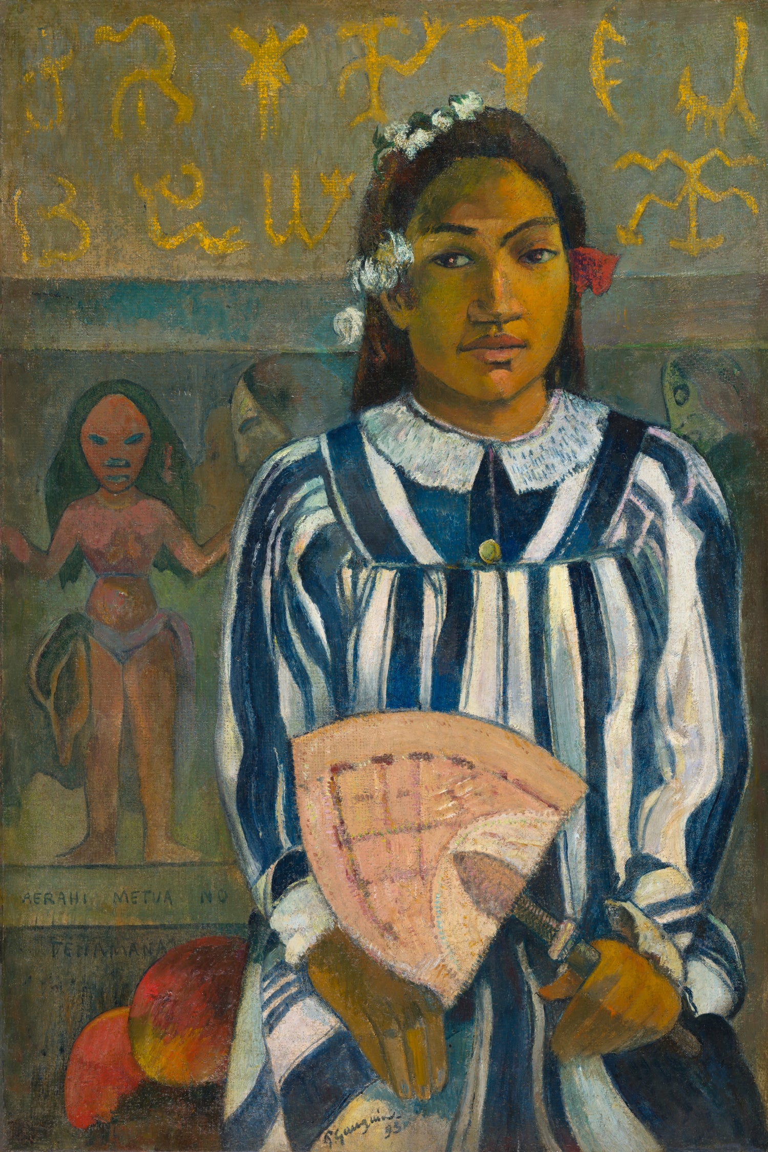 Merahi metua no Tehamana (Tehamana Has Many Parents or The Ancestors of Tehamana), 1893 by Paul  Gauguin on GIANT ART