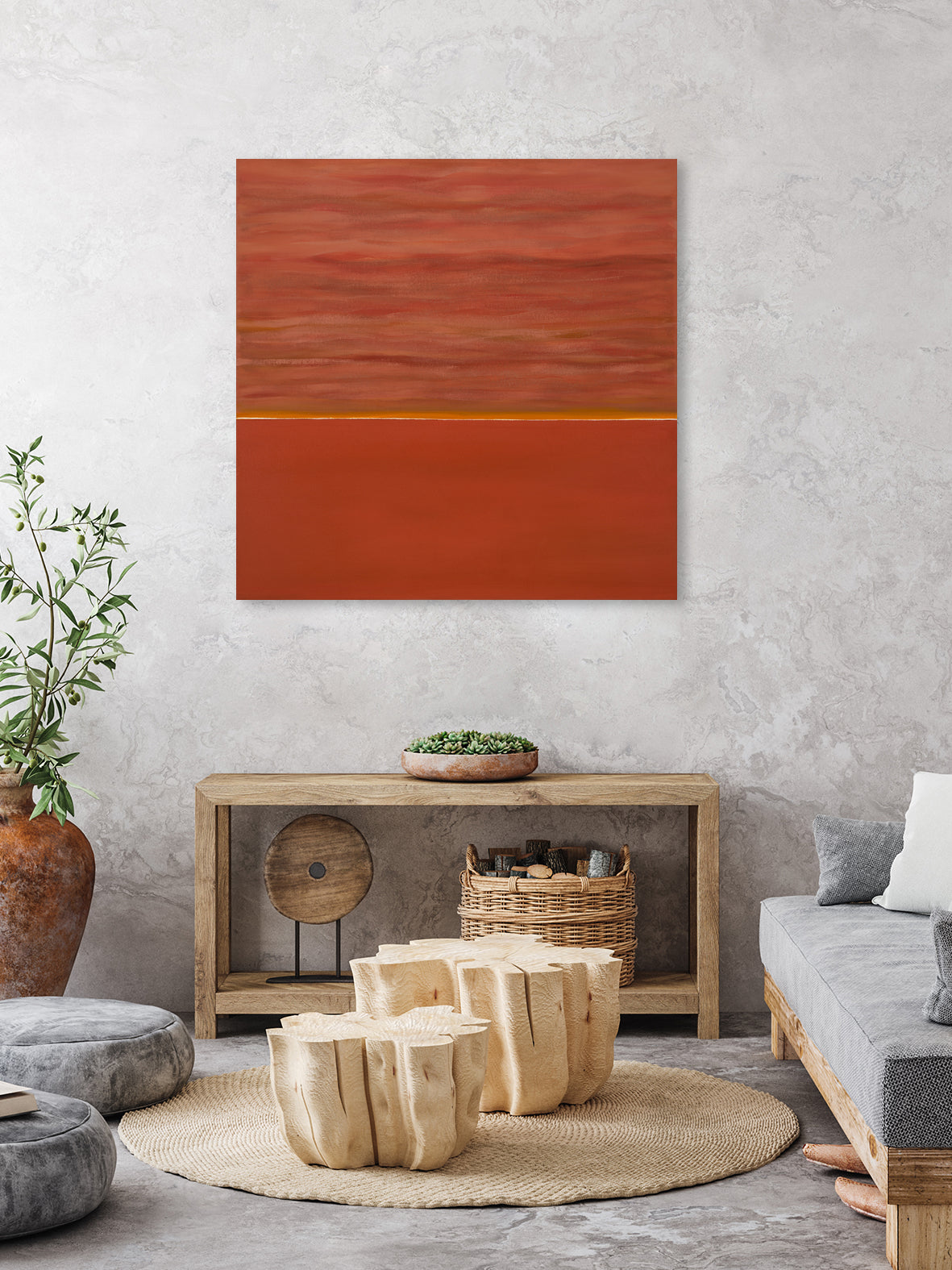 Hot abstract home by Diane Lambin on GIANT ART - orange abstract