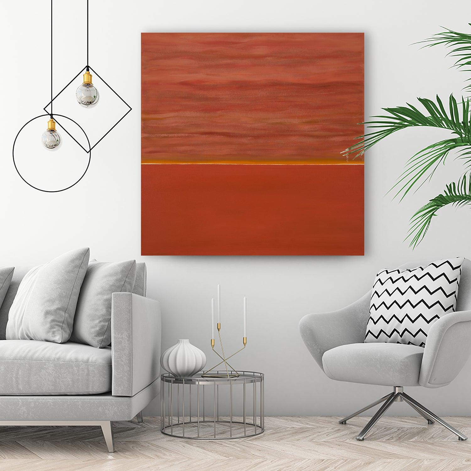 Hot abstract home by Diane Lambin on GIANT ART - orange abstract
