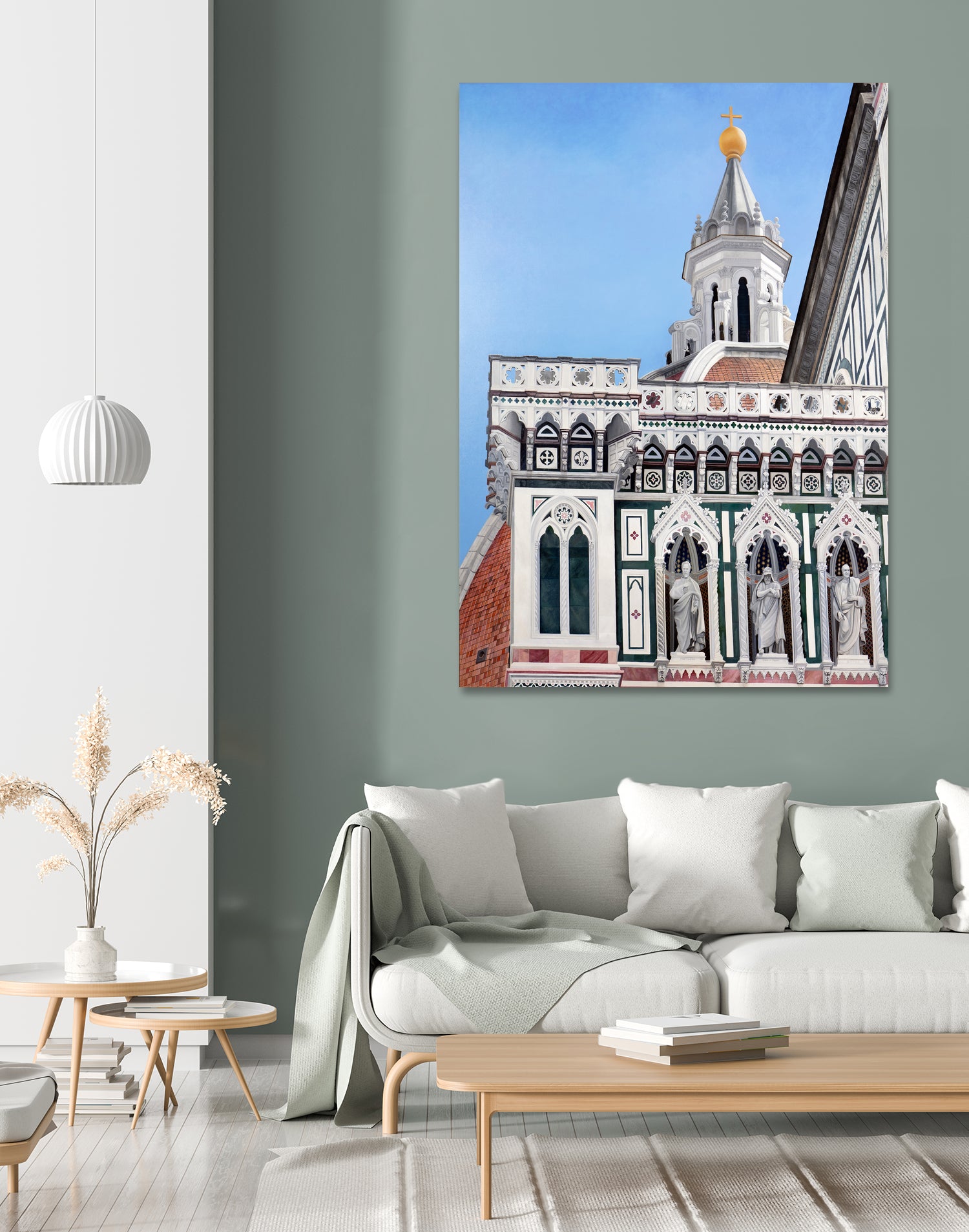 The Duomo of Florence by Matthew Holden Bates on GIANT ART - blue landscape