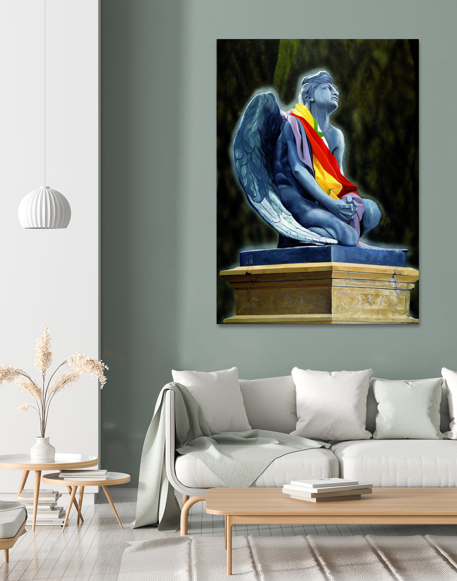 Angel of the Peace by Matthew Holden Bates on GIANT ART - blue urban art