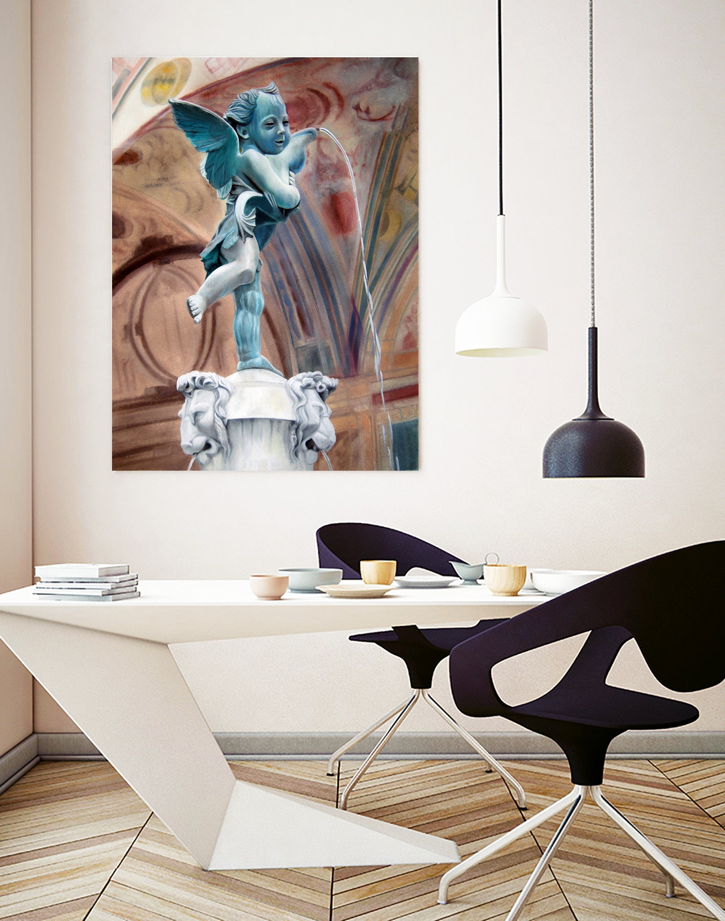 Il Putto by Matthew Holden Bates on GIANT ART - green landscape