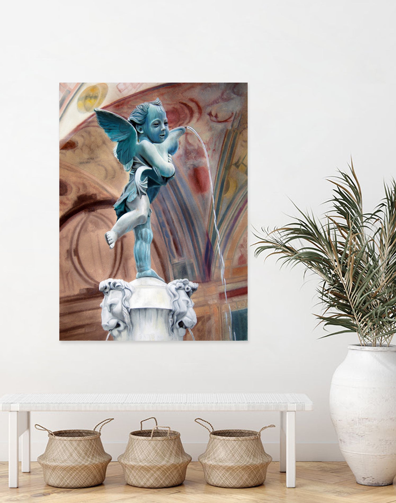 Il Putto by Matthew Holden Bates on GIANT ART - green landscape