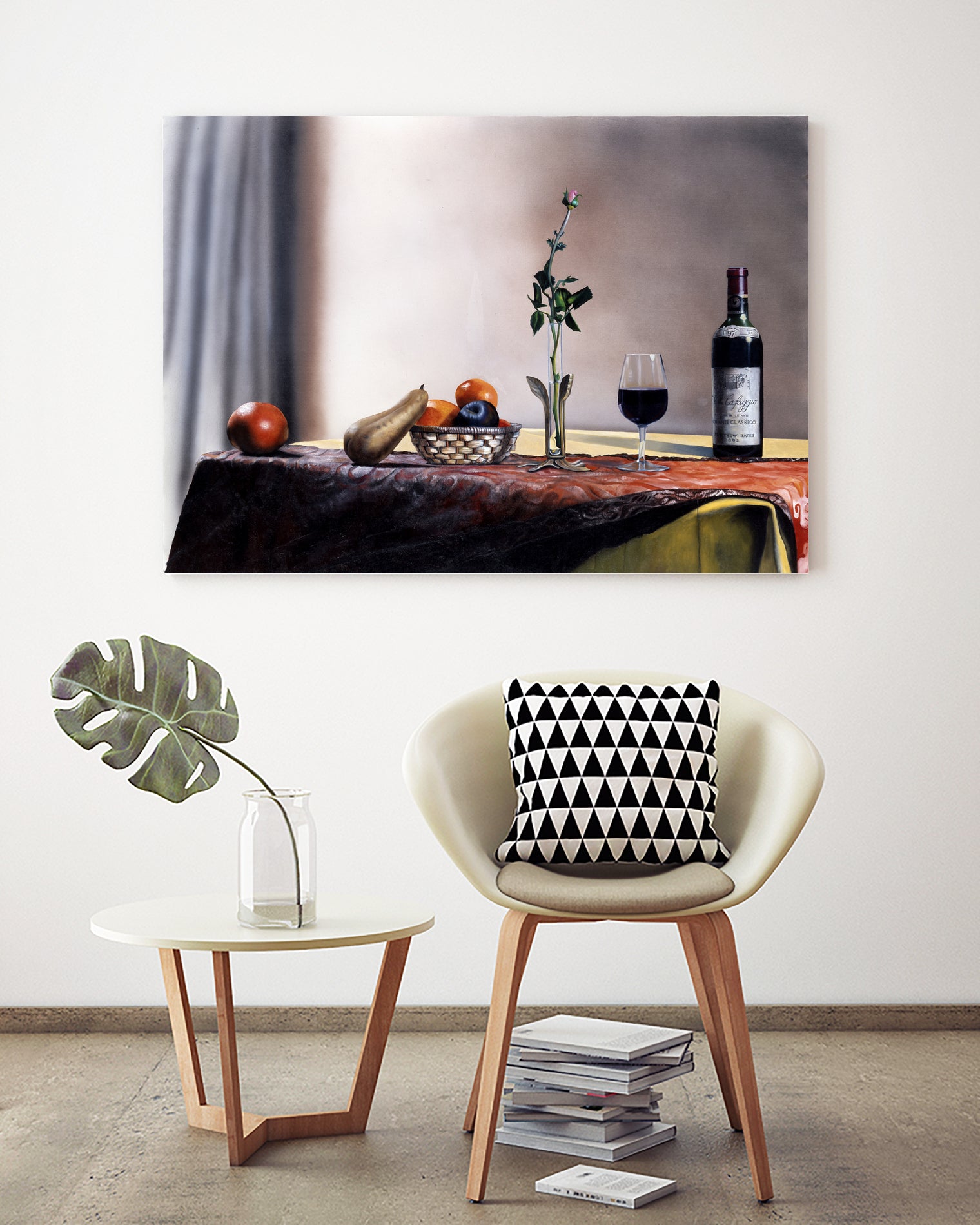 Villa Cafaggio Still Life by Matthew Holden Bates on GIANT ART - orange botanical