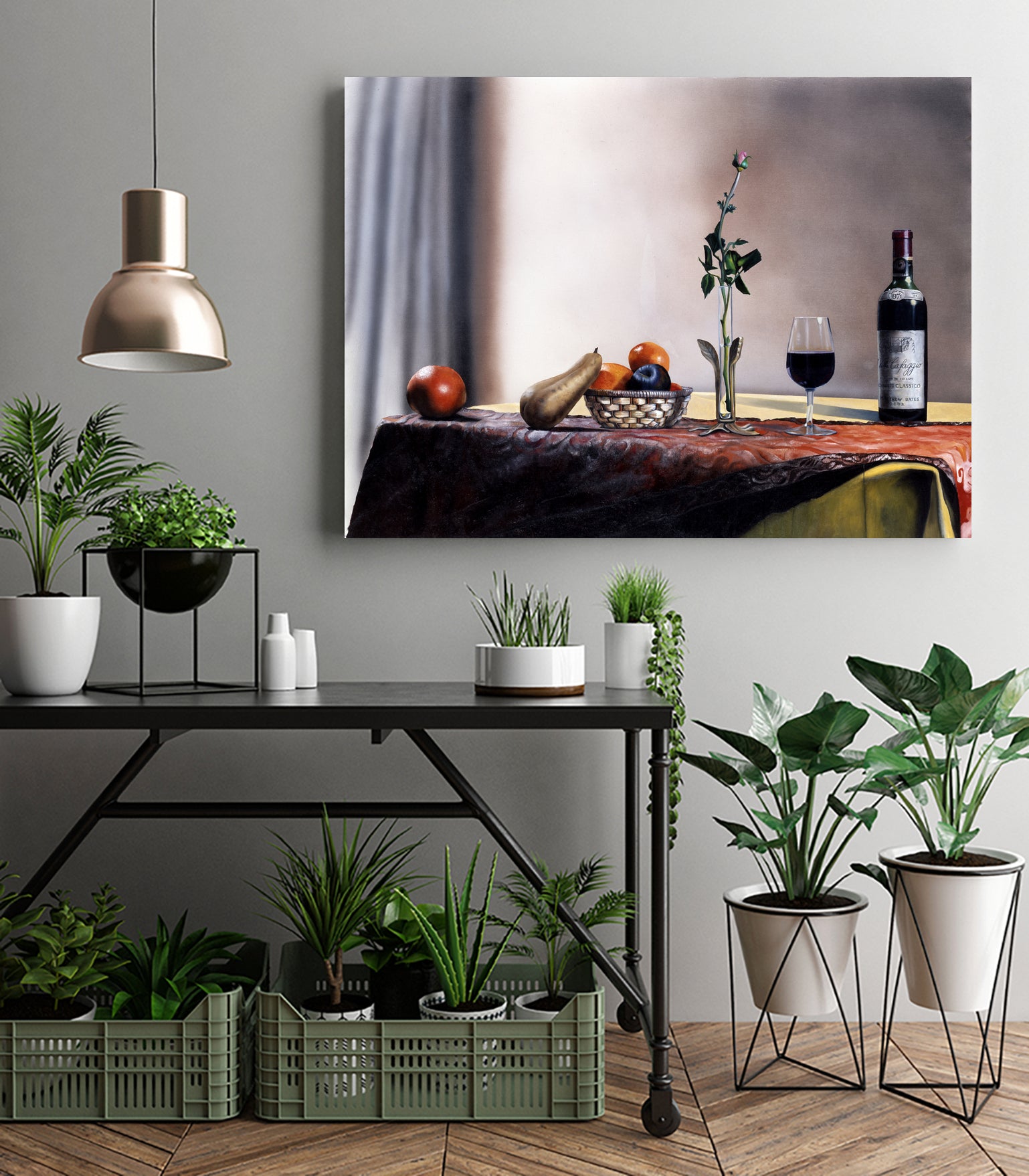 Villa Cafaggio Still Life by Matthew Holden Bates on GIANT ART - orange botanical