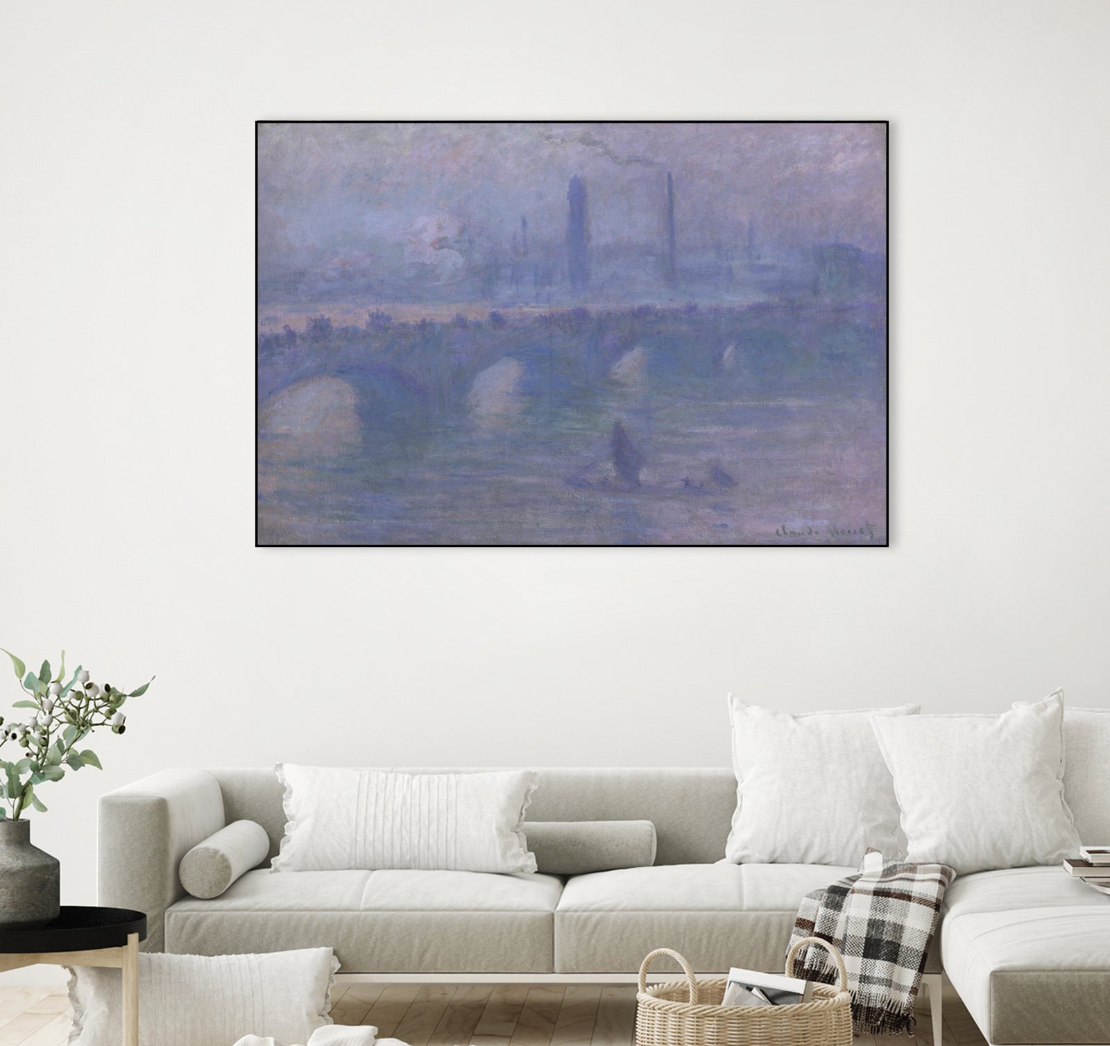 Waterloo Bridge, Morning Fog 1901 by Claude Monet on GIANT ART