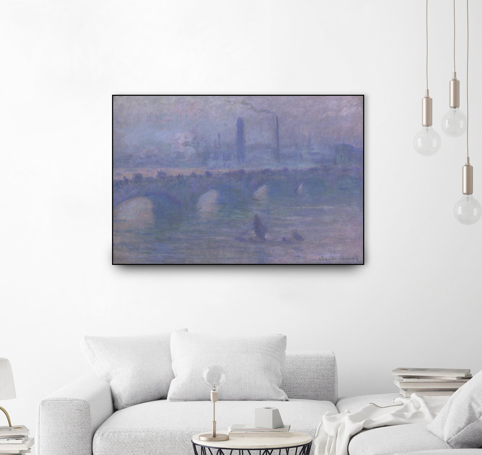 Waterloo Bridge, Morning Fog 1901 by Claude Monet on GIANT ART