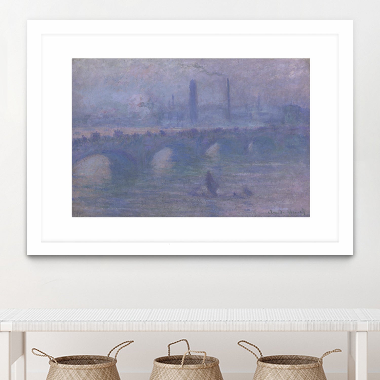 Waterloo Bridge, Morning Fog 1901 by Claude Monet on GIANT ART