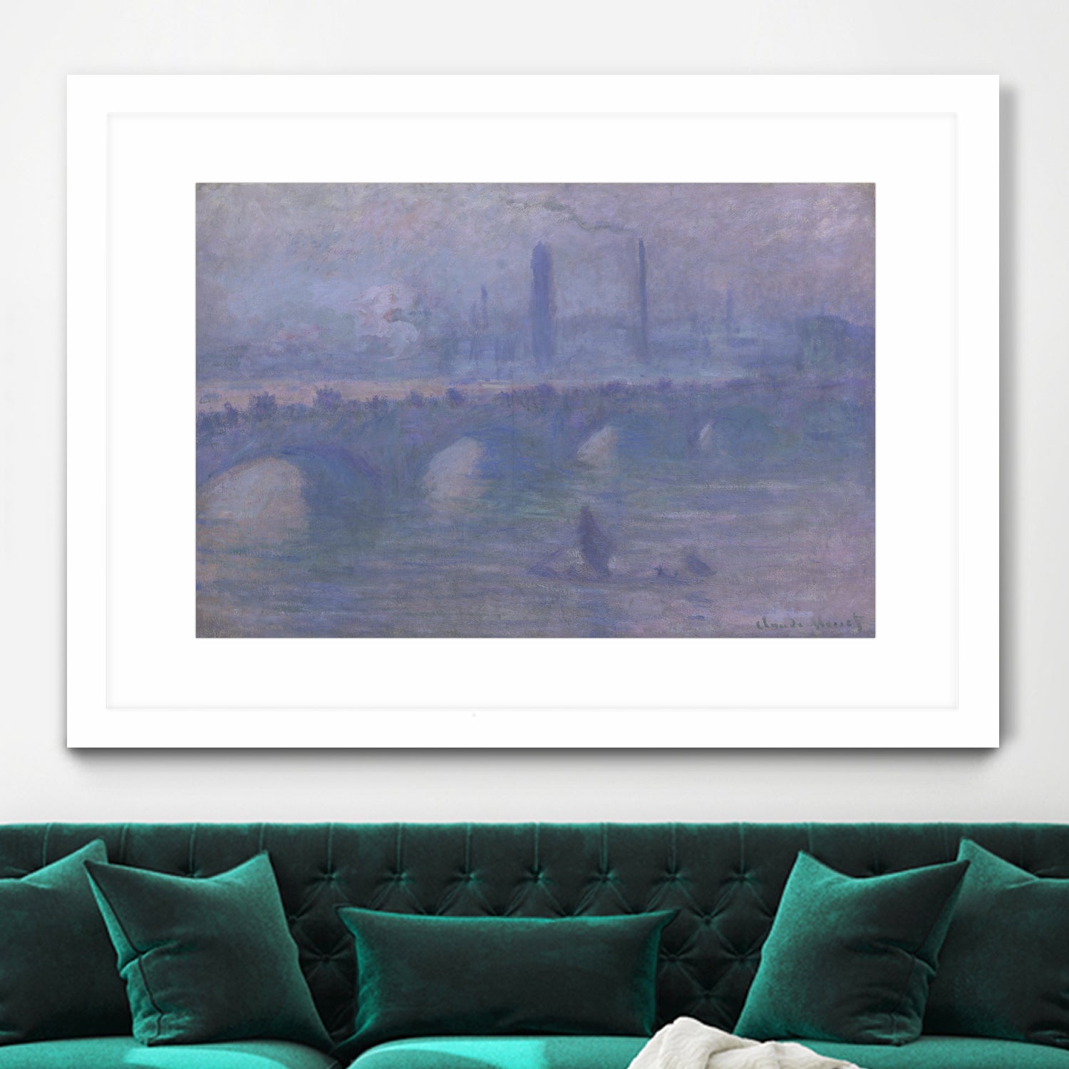 Waterloo Bridge, Morning Fog 1901 by Claude Monet on GIANT ART