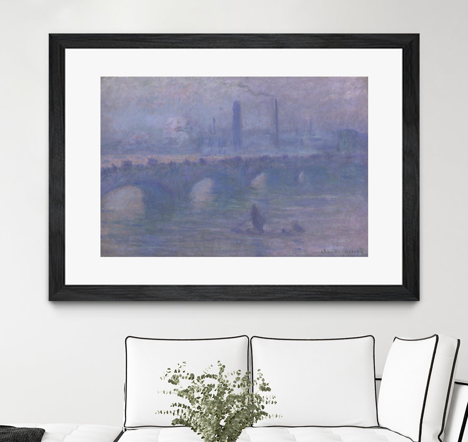 Waterloo Bridge, Morning Fog 1901 by Claude Monet on GIANT ART