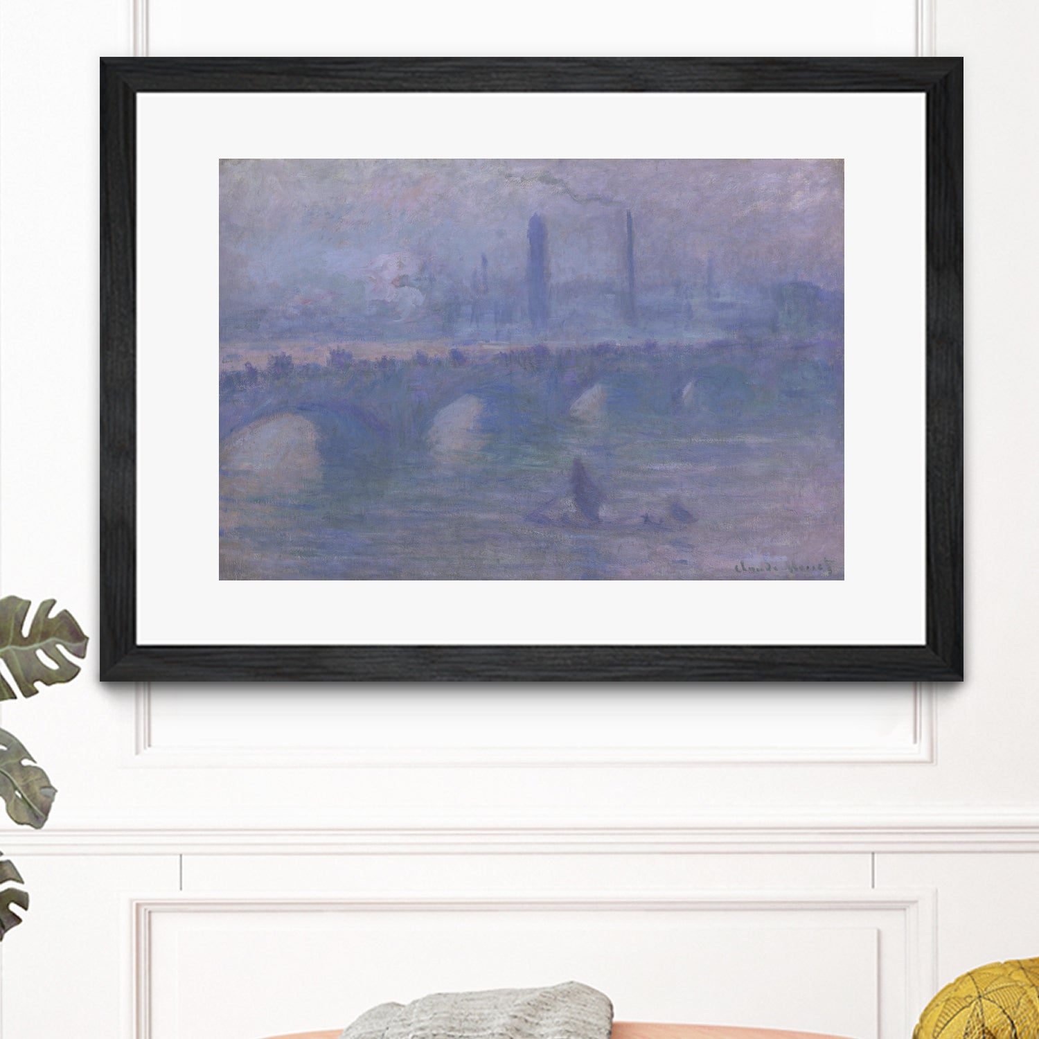 Waterloo Bridge, Morning Fog 1901 by Claude Monet on GIANT ART