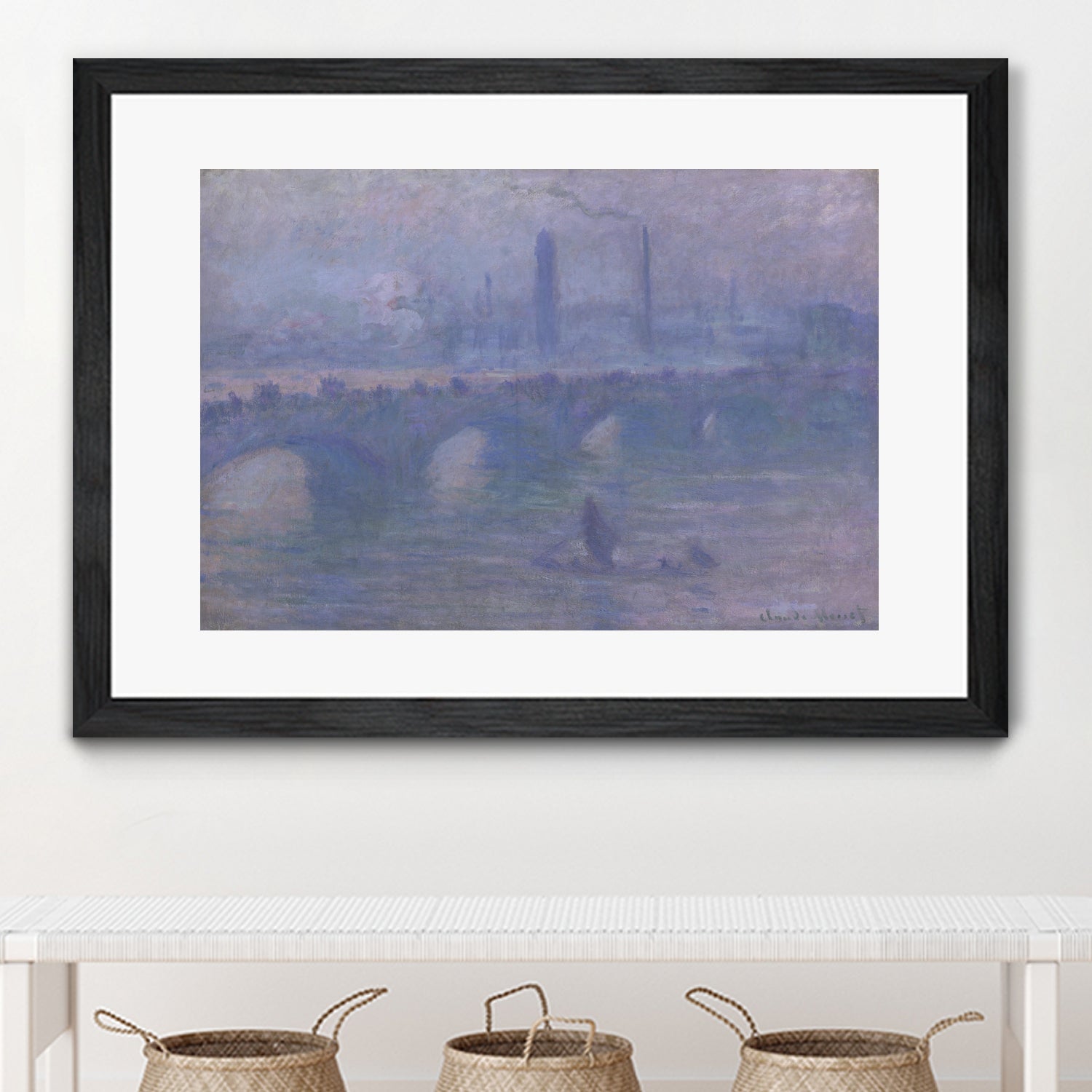 Waterloo Bridge, Morning Fog 1901 by Claude Monet on GIANT ART
