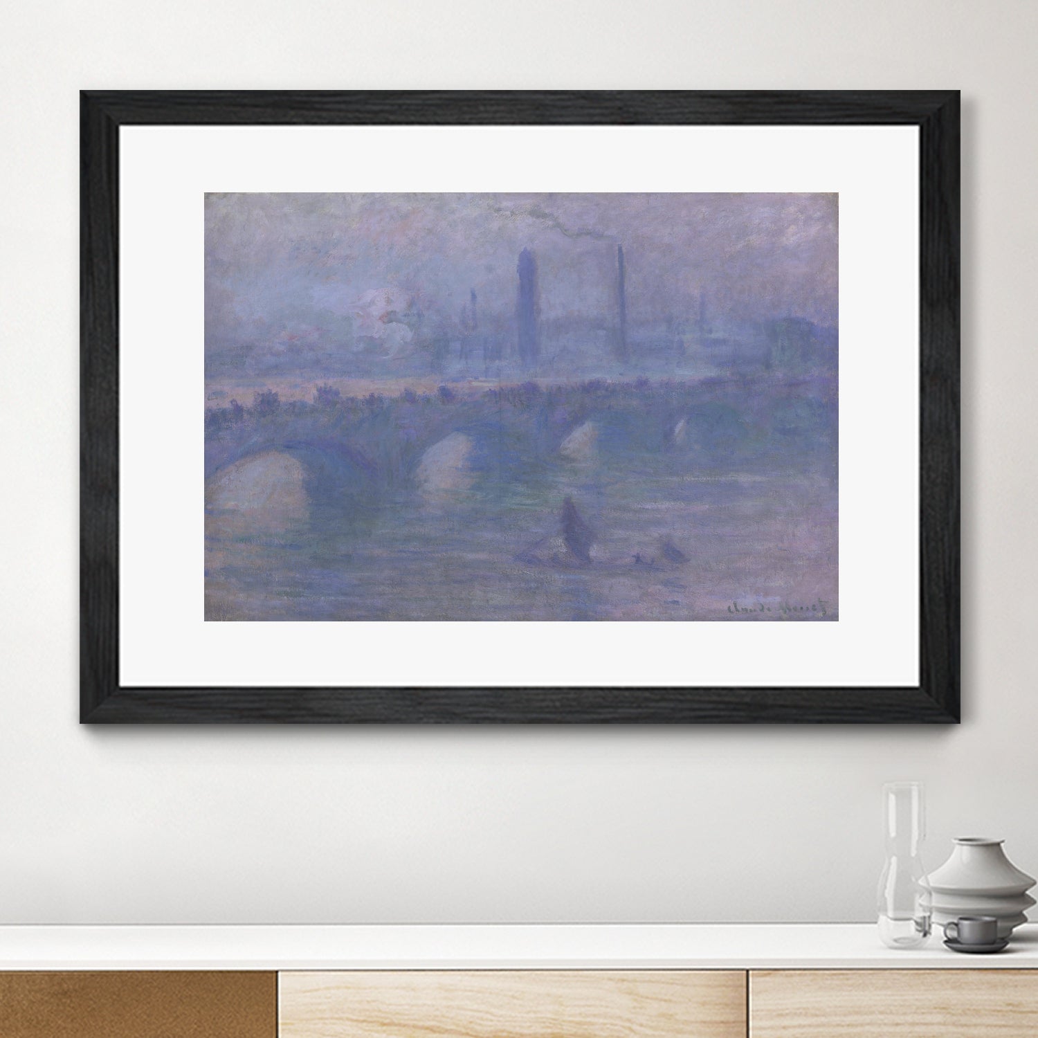 Waterloo Bridge, Morning Fog 1901 by Claude Monet on GIANT ART