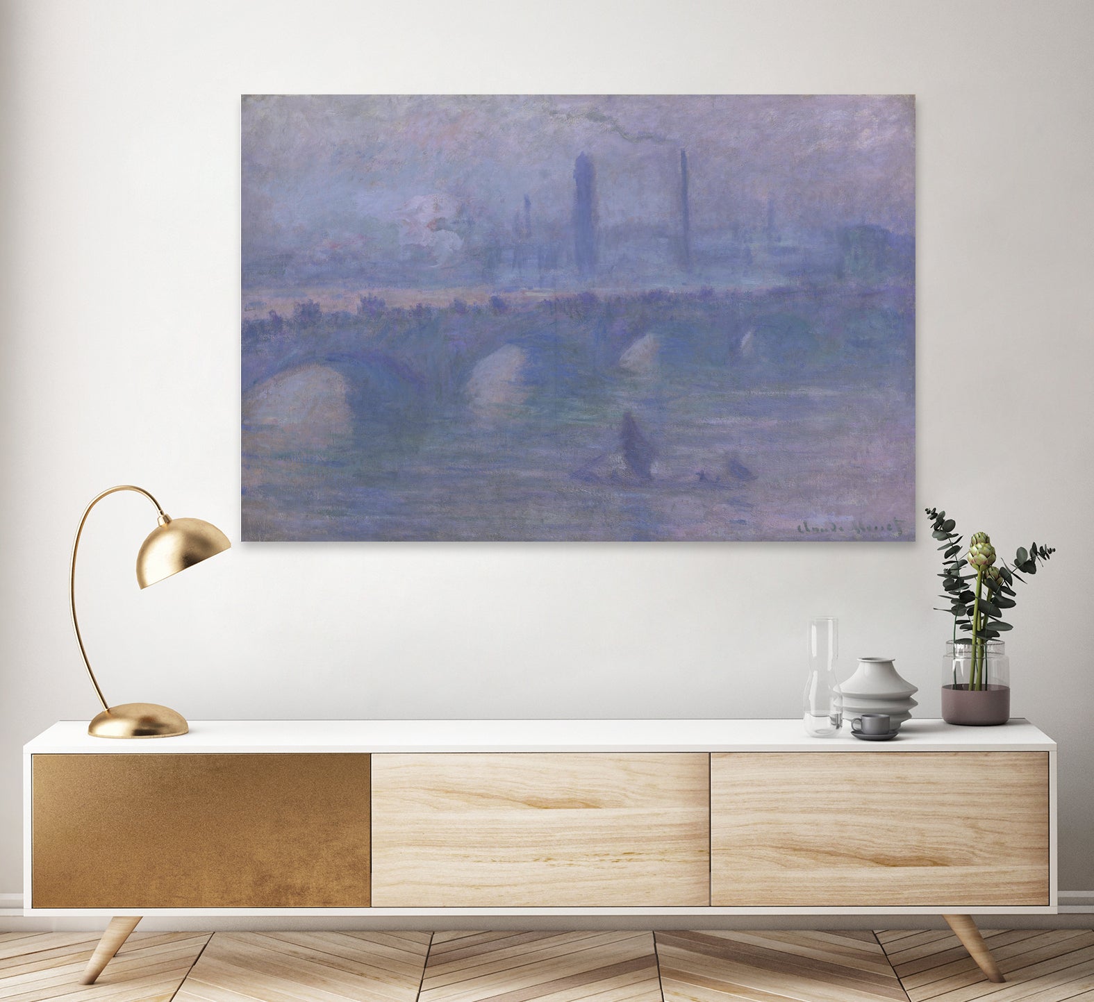 Waterloo Bridge, Morning Fog 1901 by Claude Monet on GIANT ART