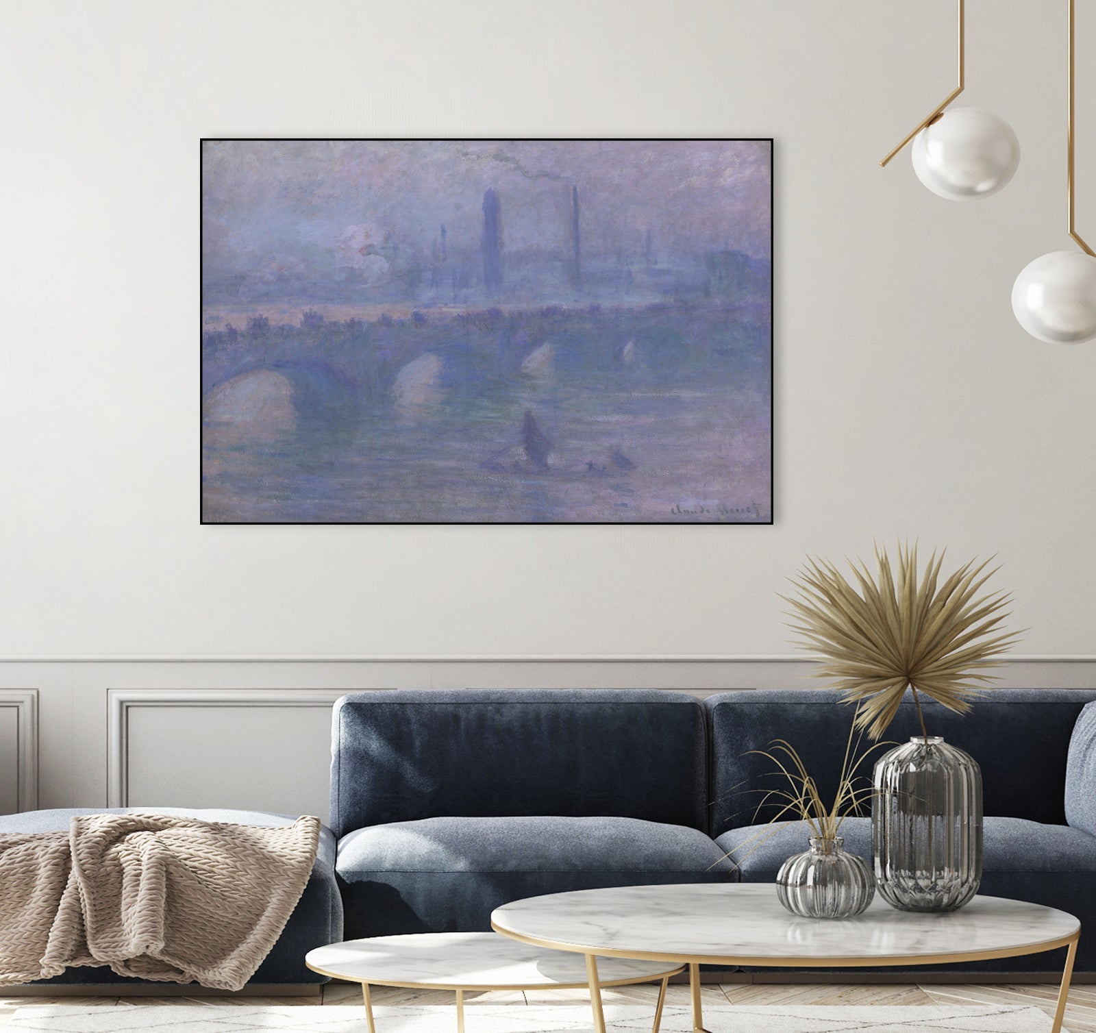 Waterloo Bridge, Morning Fog 1901 by Claude Monet on GIANT ART