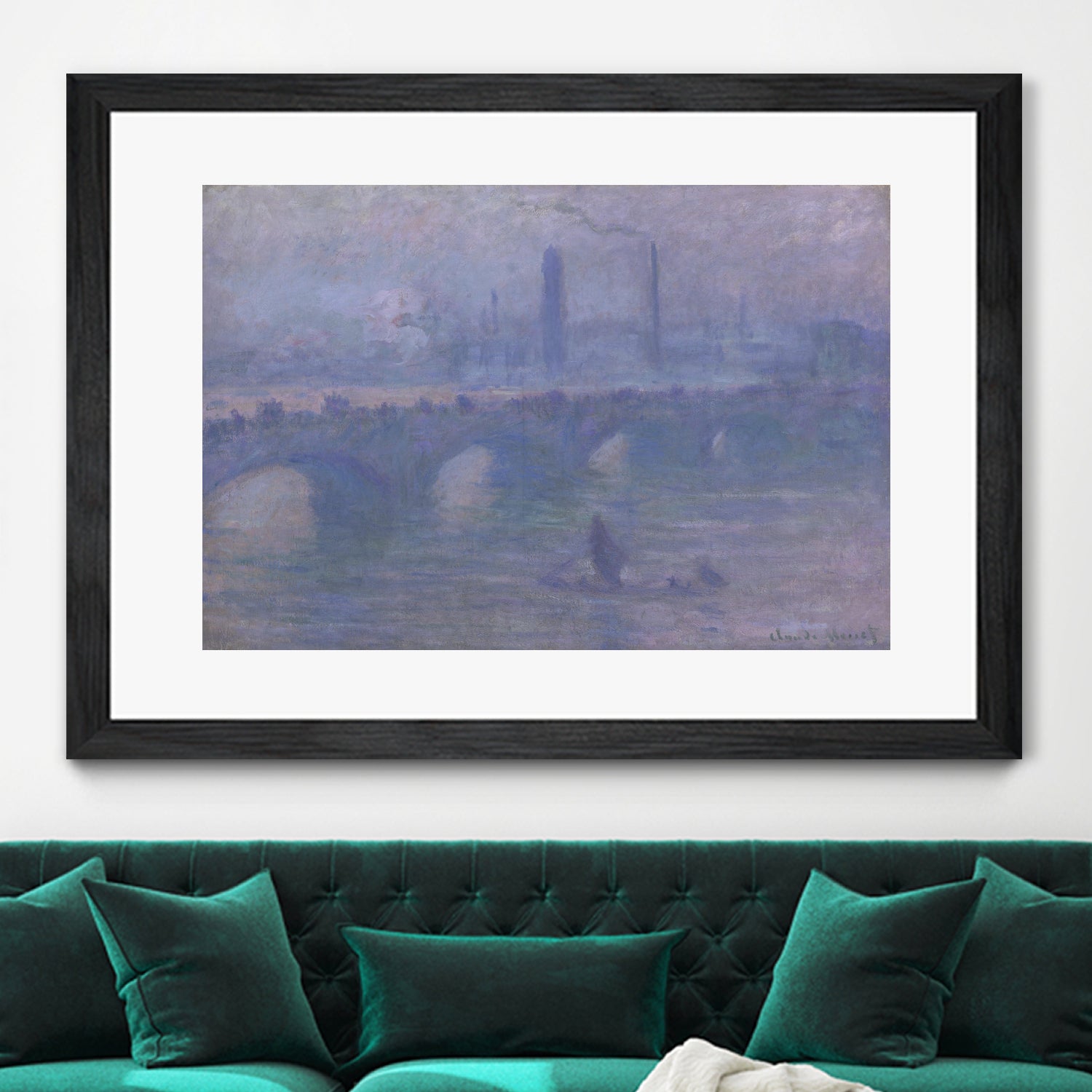 Waterloo Bridge, Morning Fog 1901 by Claude Monet on GIANT ART